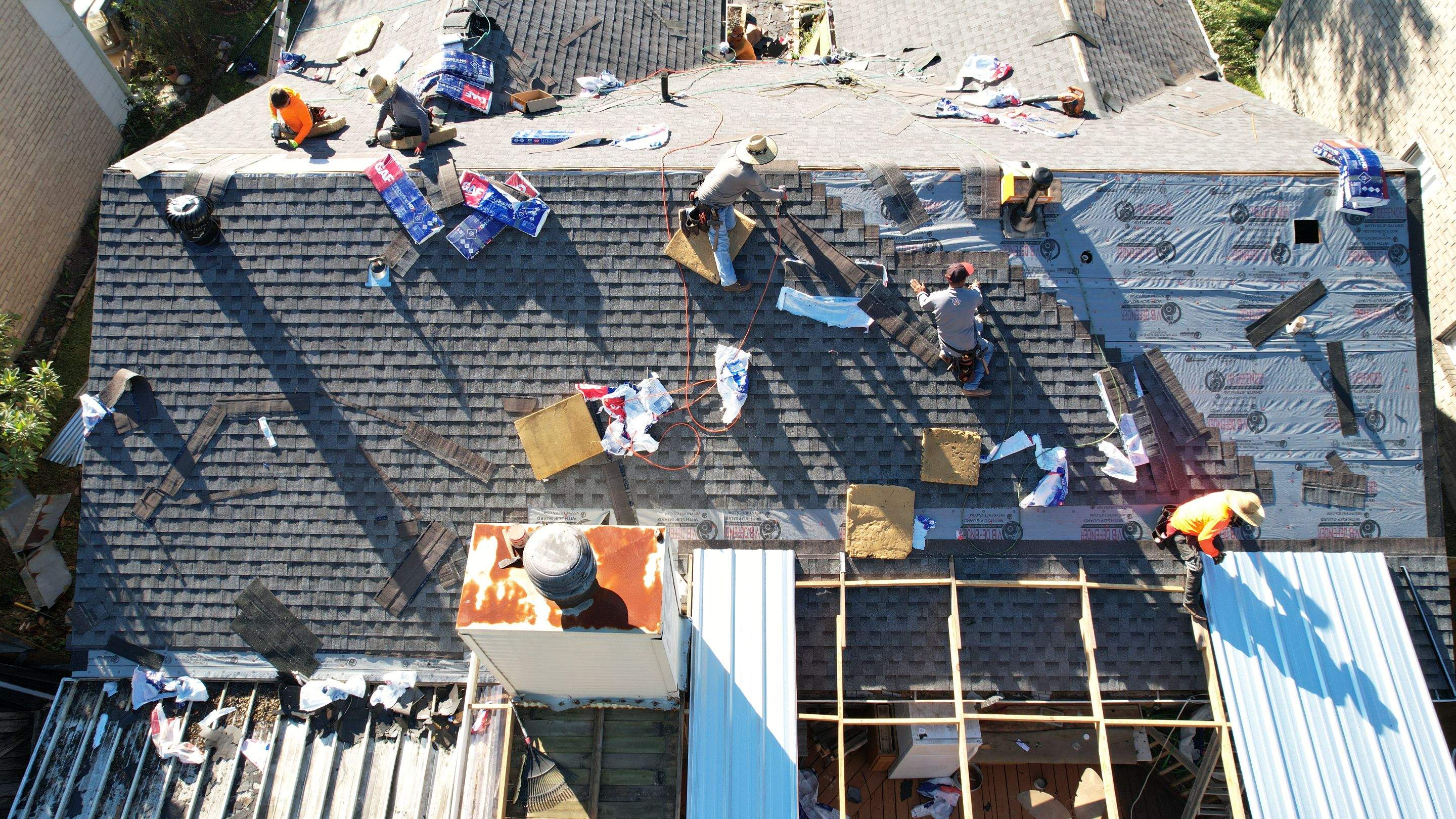 Tan Architectural Shingle Roof Replacement — Houston, TX by PL Roofing & SB Roofing, LLC.