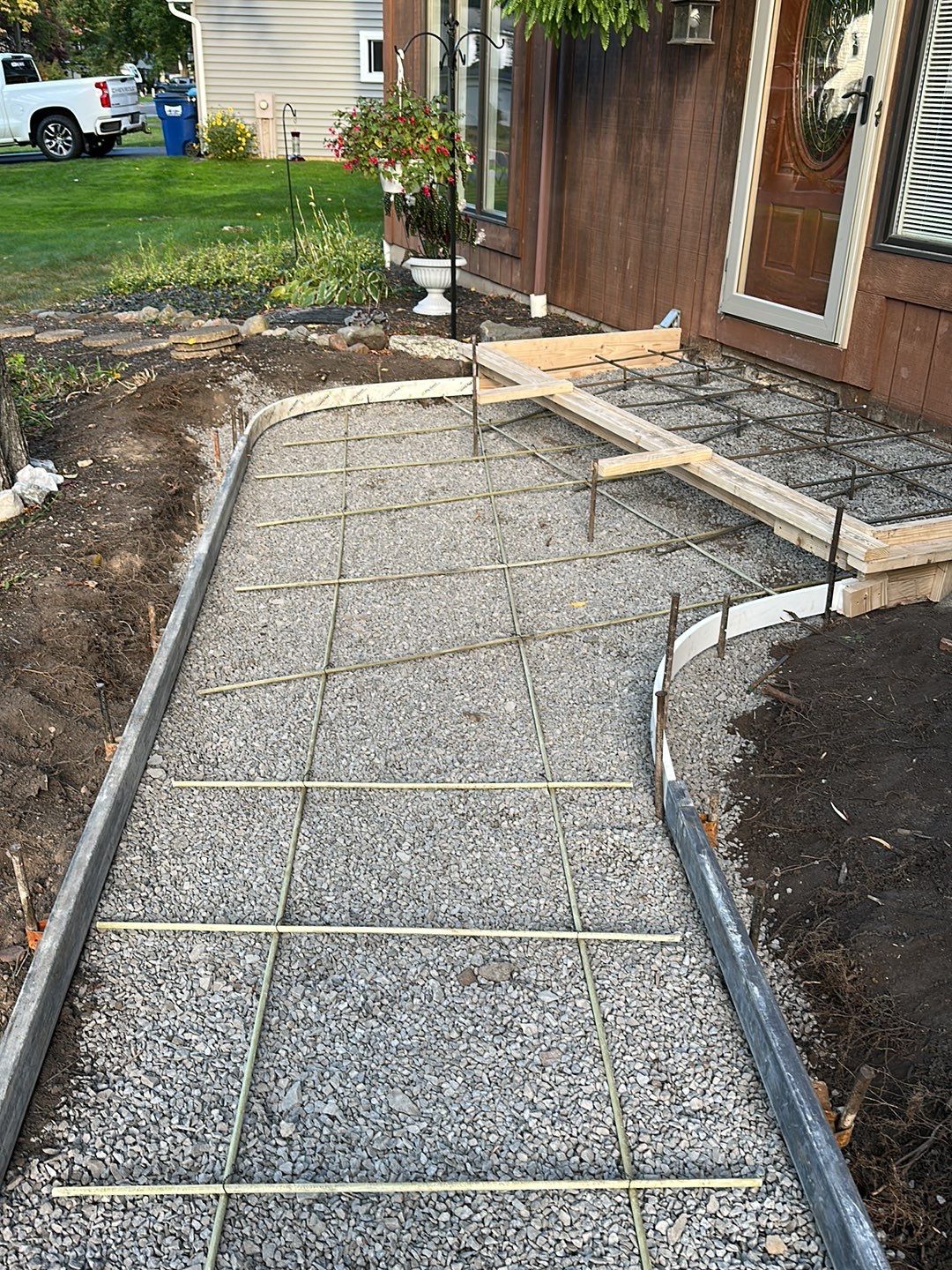 Broom Finish Walkway  by NG Masonry & Construction LLC