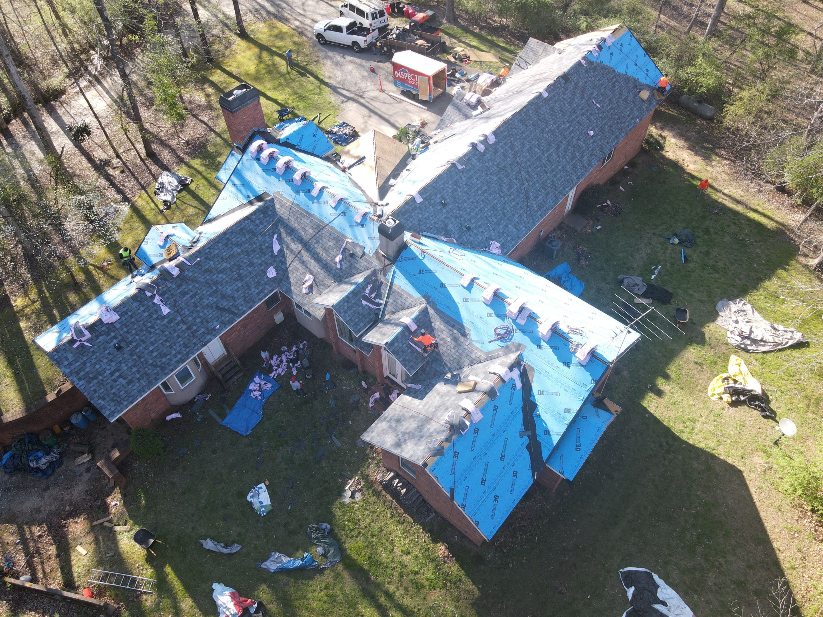 Residential Roofing Installation using Owens Corning by Inspector Roofing and Restoration
