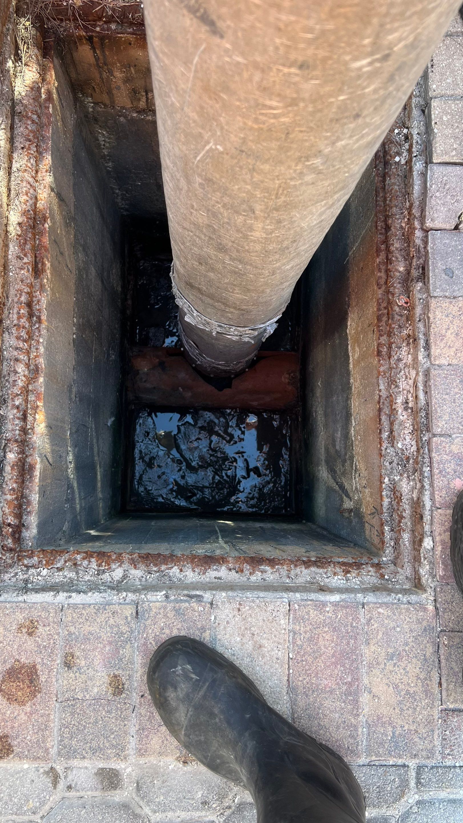 Catch Basin Cleaning After Hurricane Milton Naples Condo by APS Power & Water