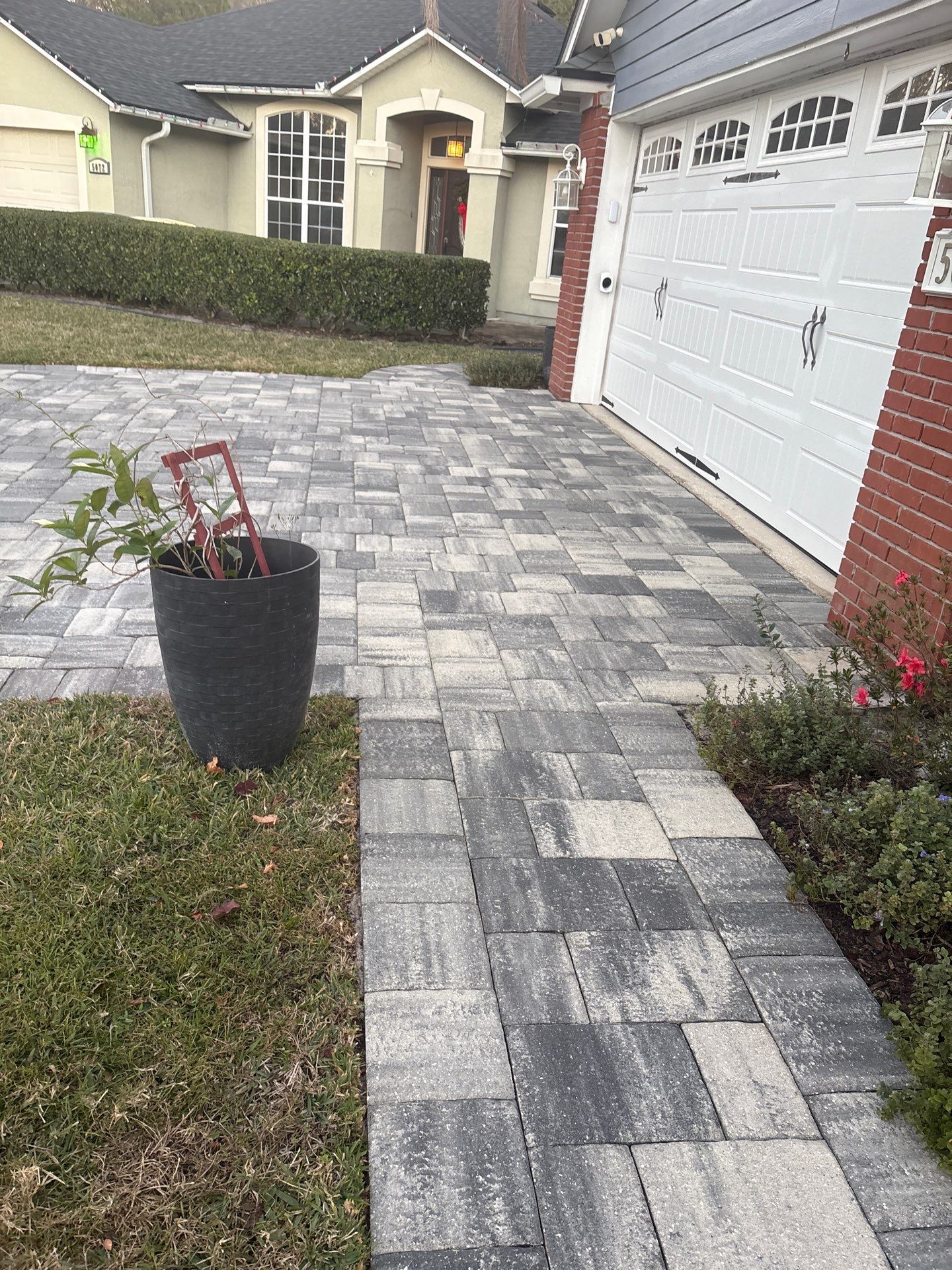 Paver Driveway using Concrete Sealant and PolySand by DuraSeal
