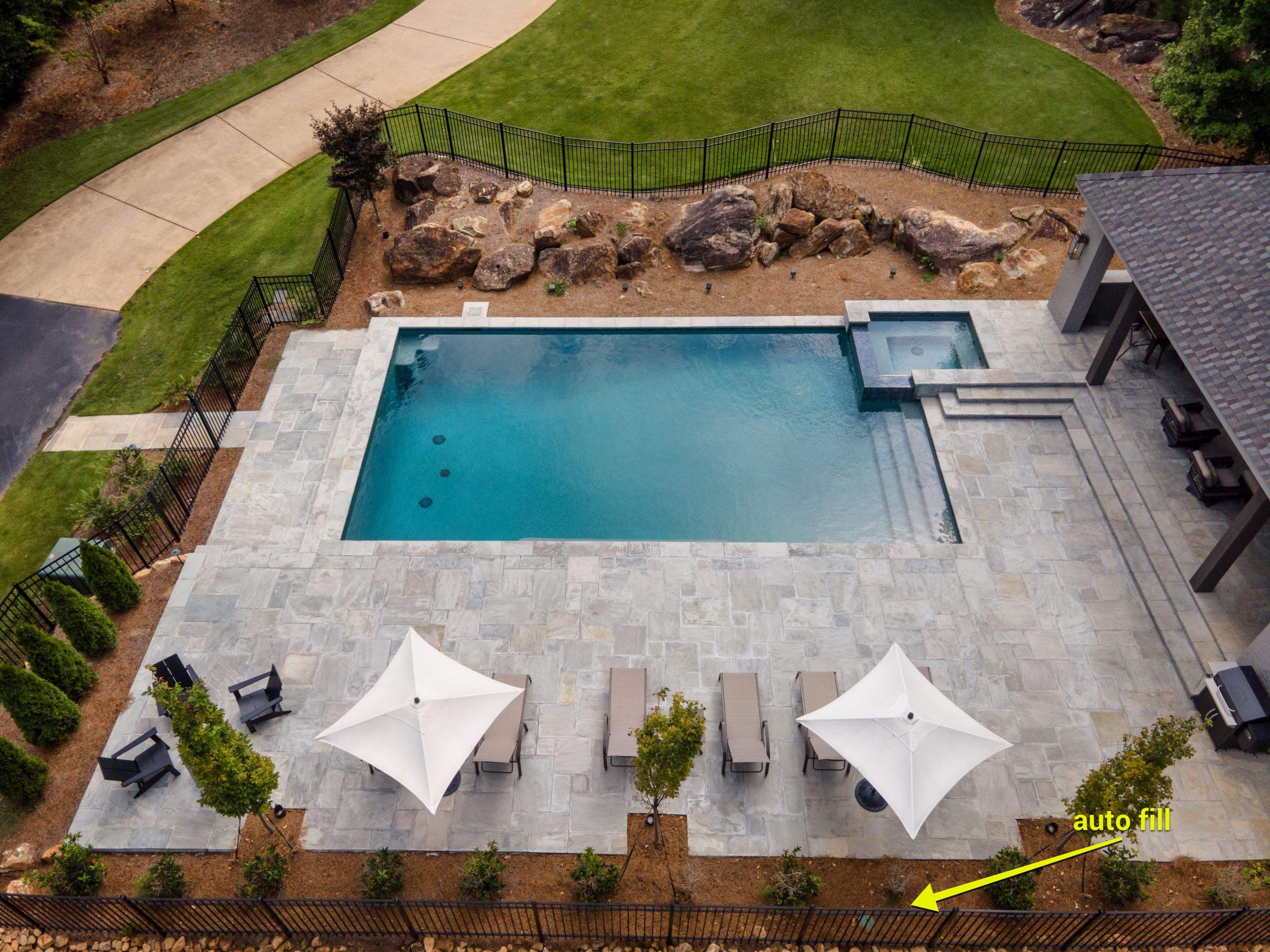 Project in Marietta by Aquarama Pools and Spas