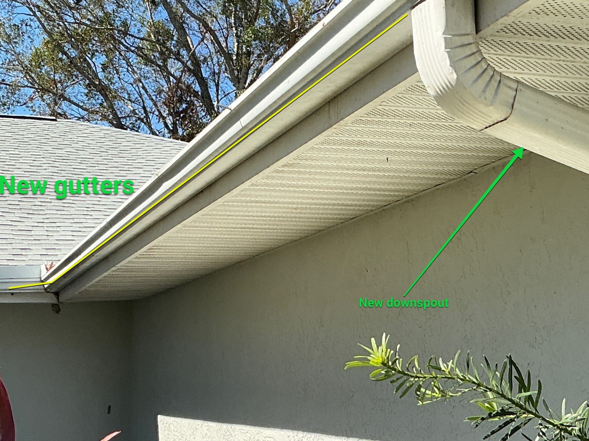 Install Vinyl Soffit in Sarasota FL by Gutter Professors