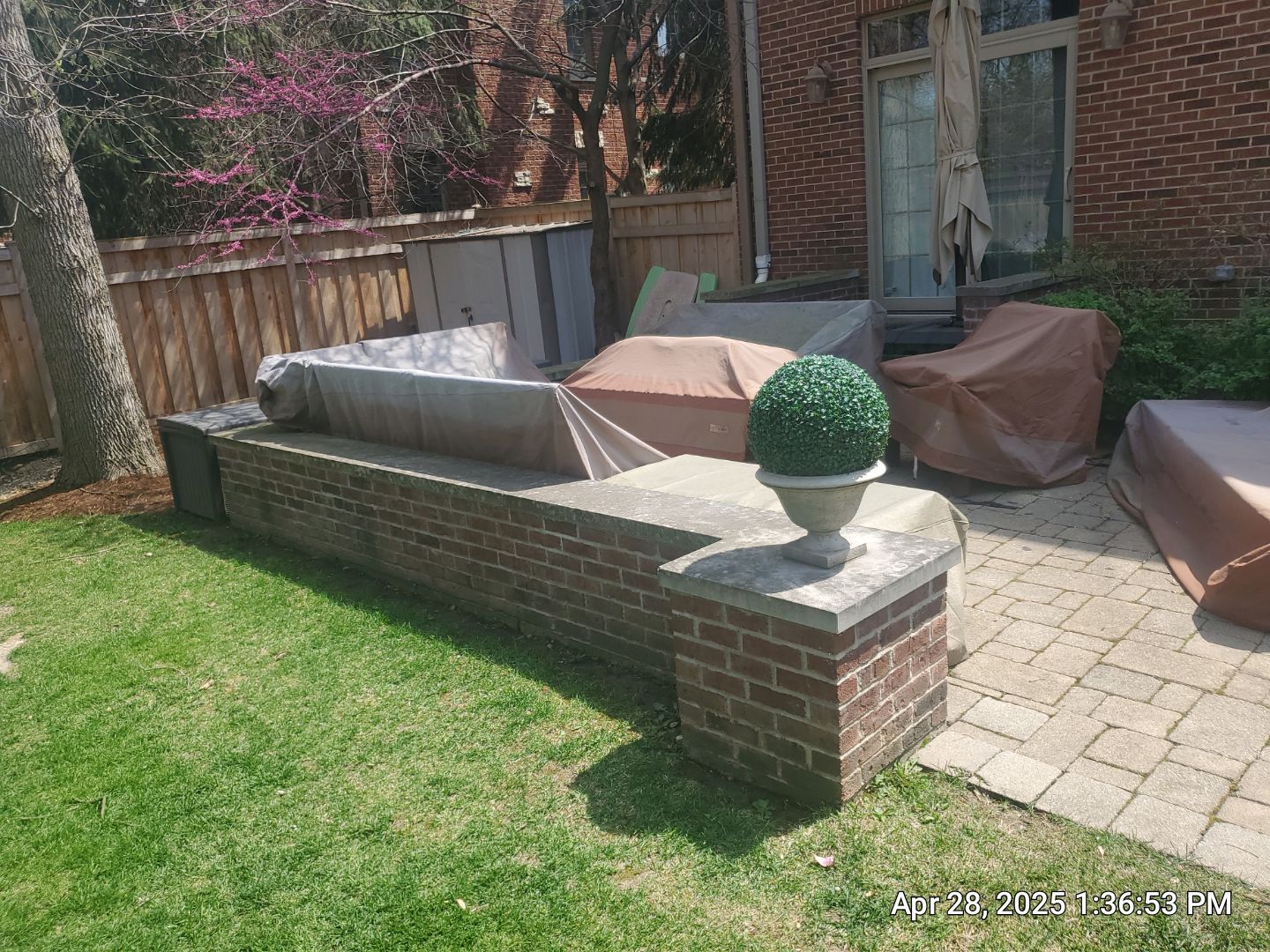 Brick paver repair, clean, seal and poly sanding by Northern Power Washing LLC.
