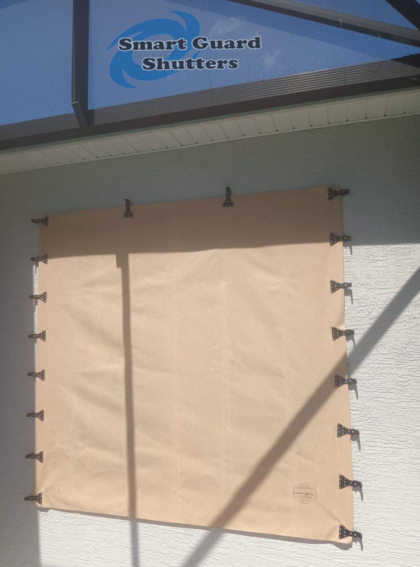 Hurricane Fabric in Tan by Smart Guard Shutters