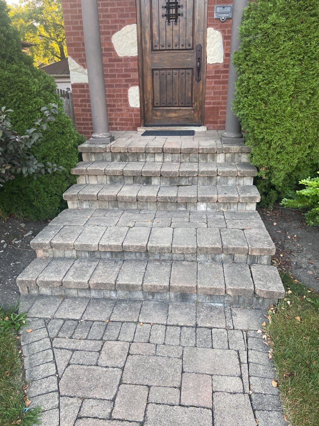 Brick paver clean, sand and seal.  using Surebond SB-1300 by Northern Power Washing LLC.