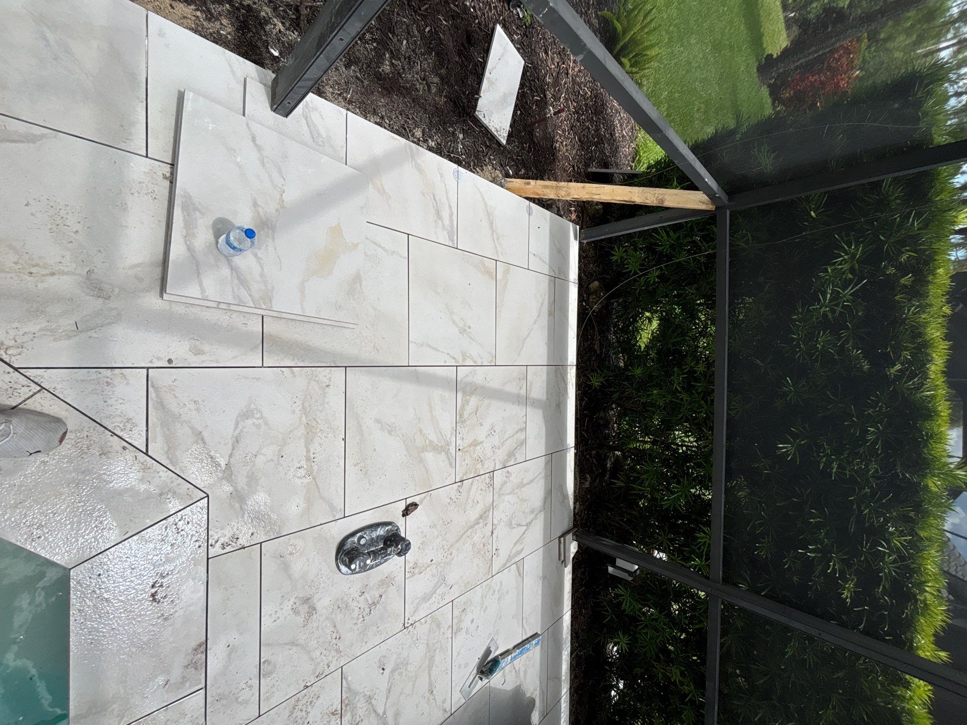 Porcelain Pool Deck - Colonial Country Club by Old Town Pavers Llc