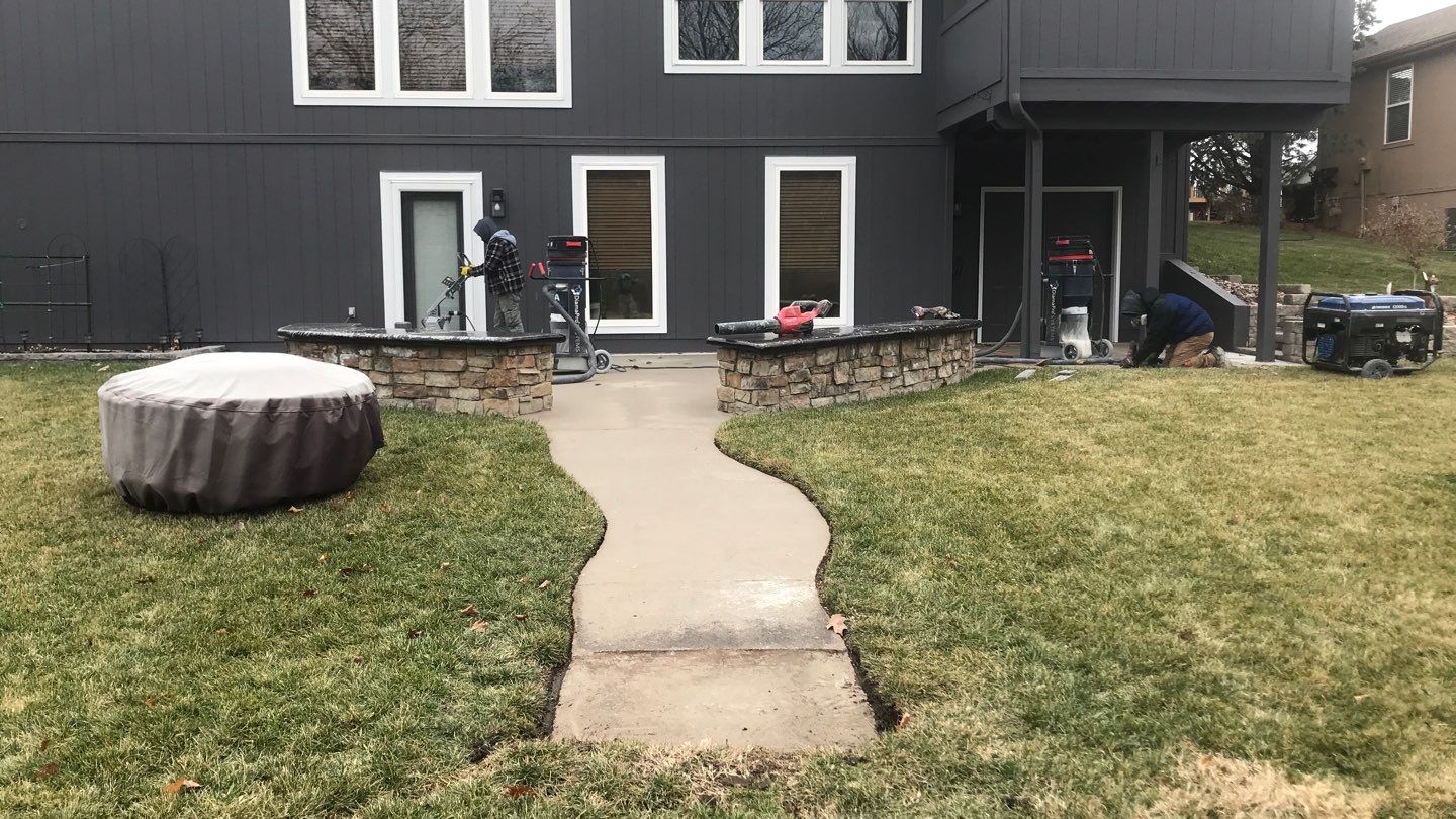 Patio using Domino  by Select Painting, Coatings & Garage Cabinets