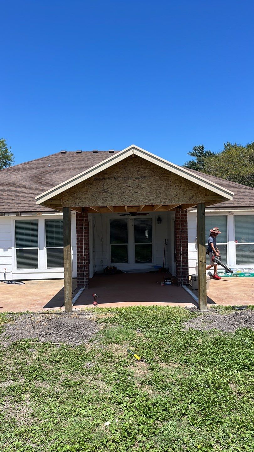 Back Yard Shade by Bayfront Roofing and Construction