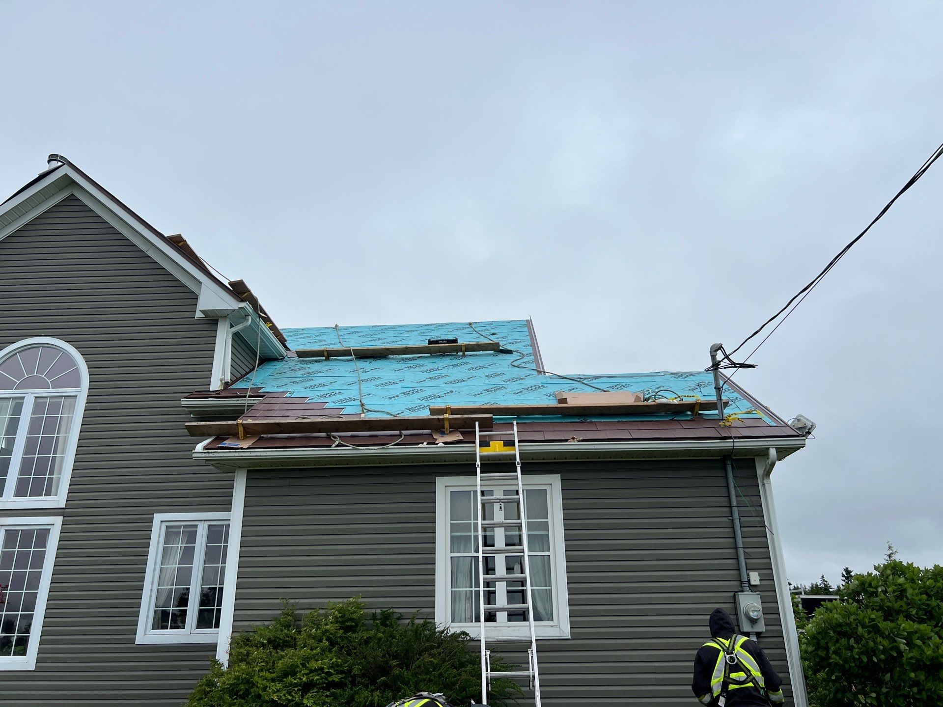 Residential Roofing Installation using Wakefield Bridge Steel Shingle by Ideal Steel by Artisan Roofing & Home Improvements Inc.