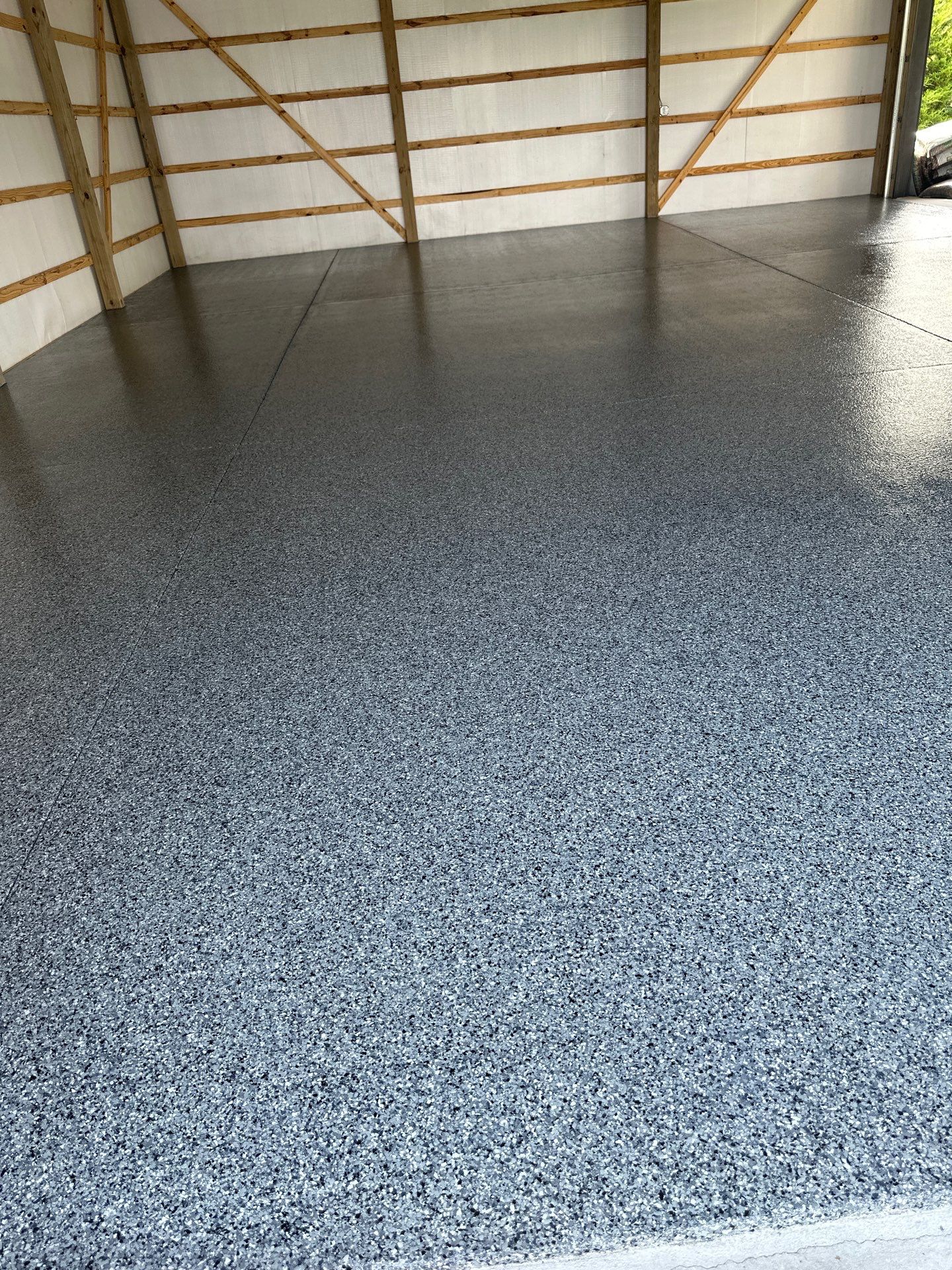 Garage Floor Coating using Nightfall by My Garage Floor Guys