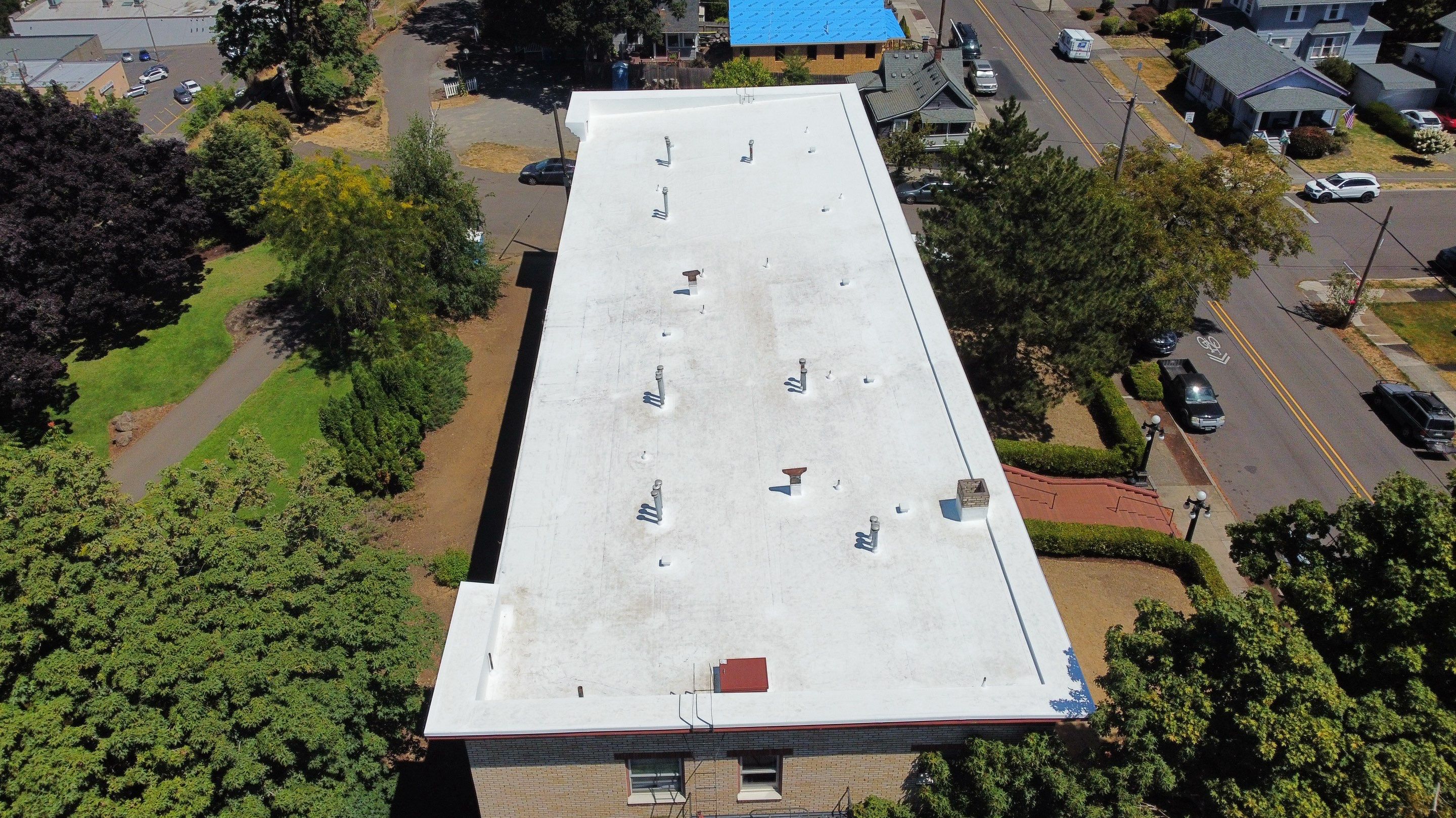 Commercial Roofing Installation using TPO by Vitan Construction LLC 