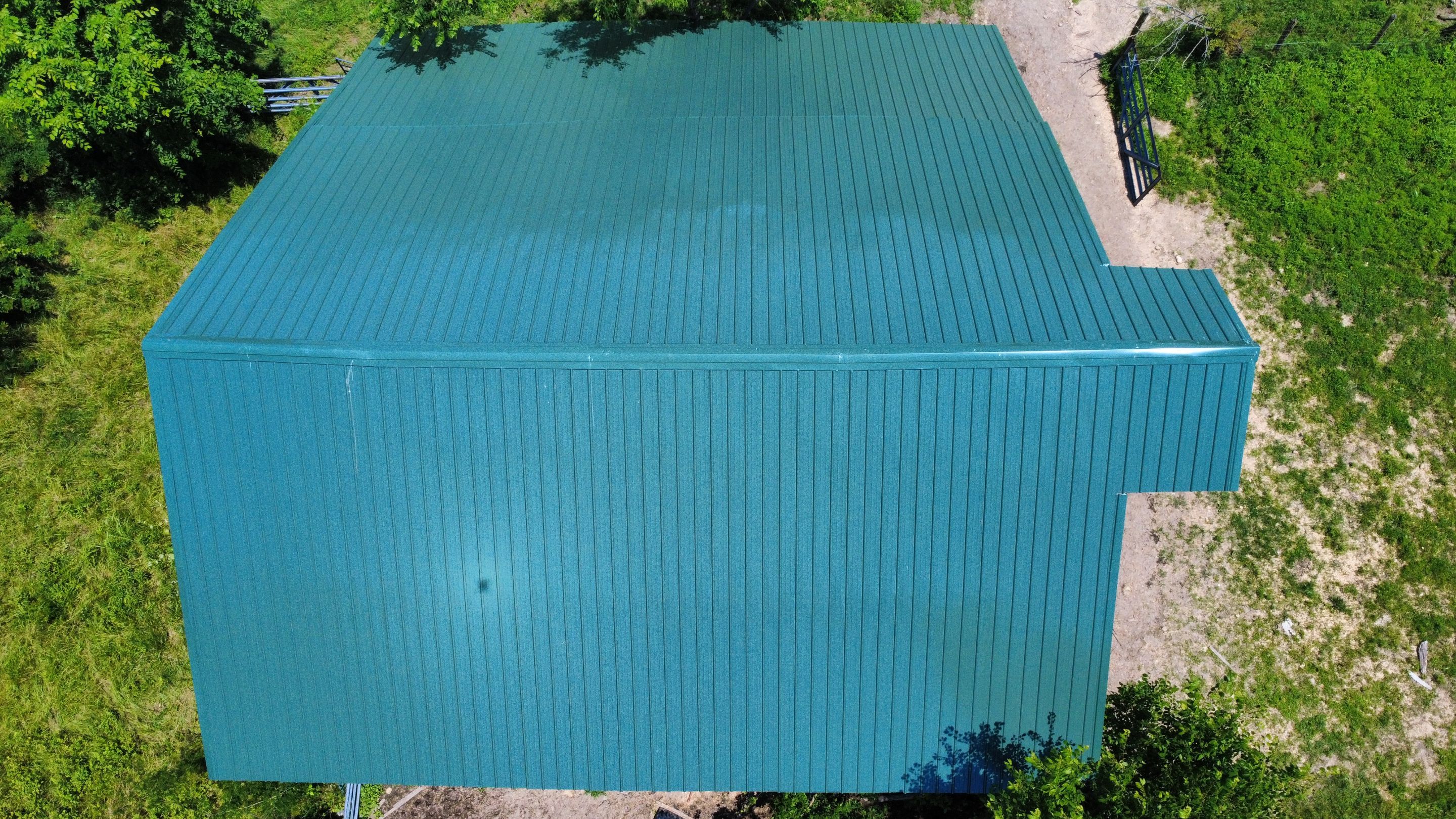 29 Gauge G-Rib Metal Roof Install - Color Evergreen  by Titan Commercial & Residential Roofing 