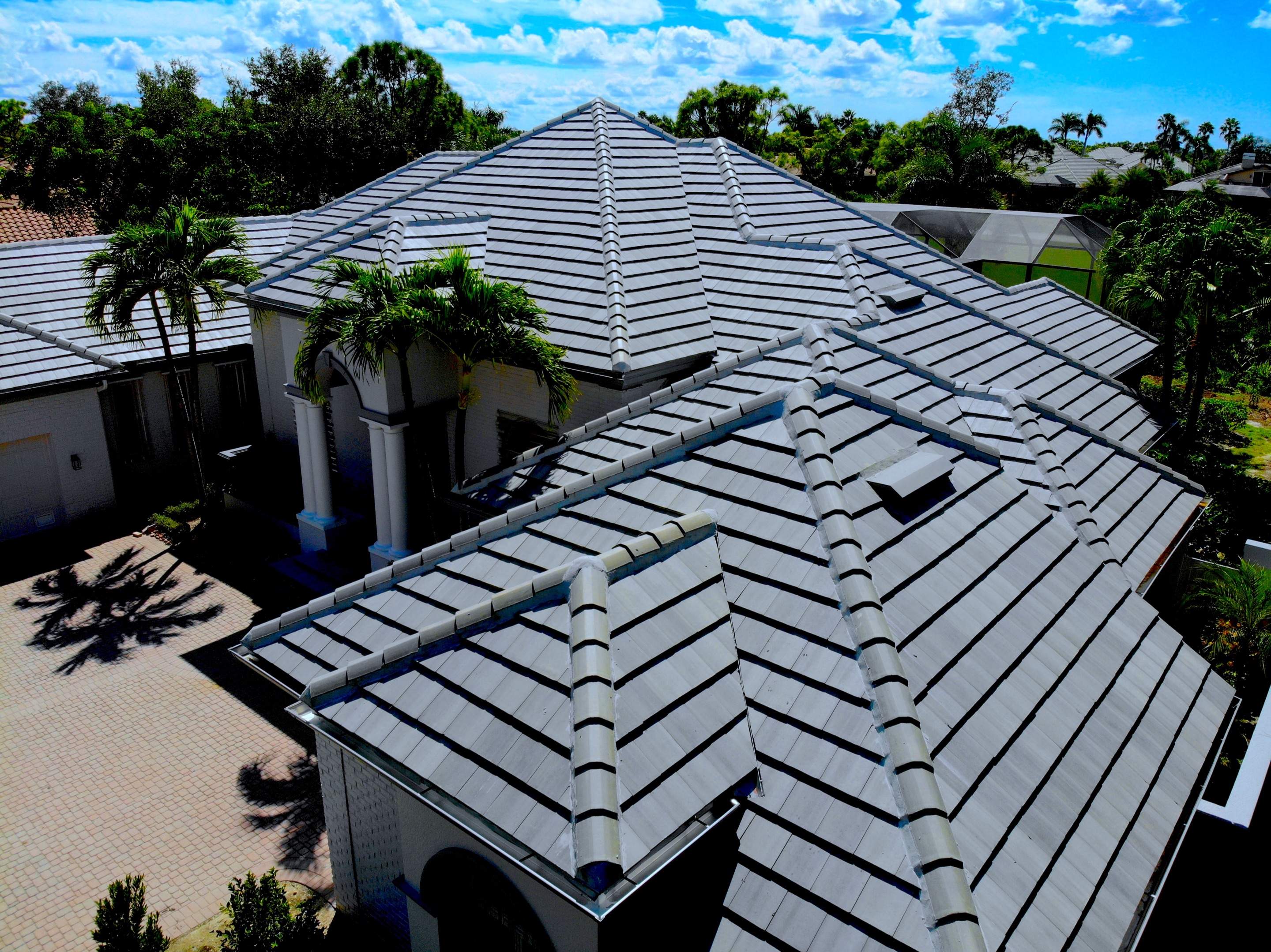 Residential Roofing Installation using Eagle Concrete Tile in Light Gray Range by International Roofing