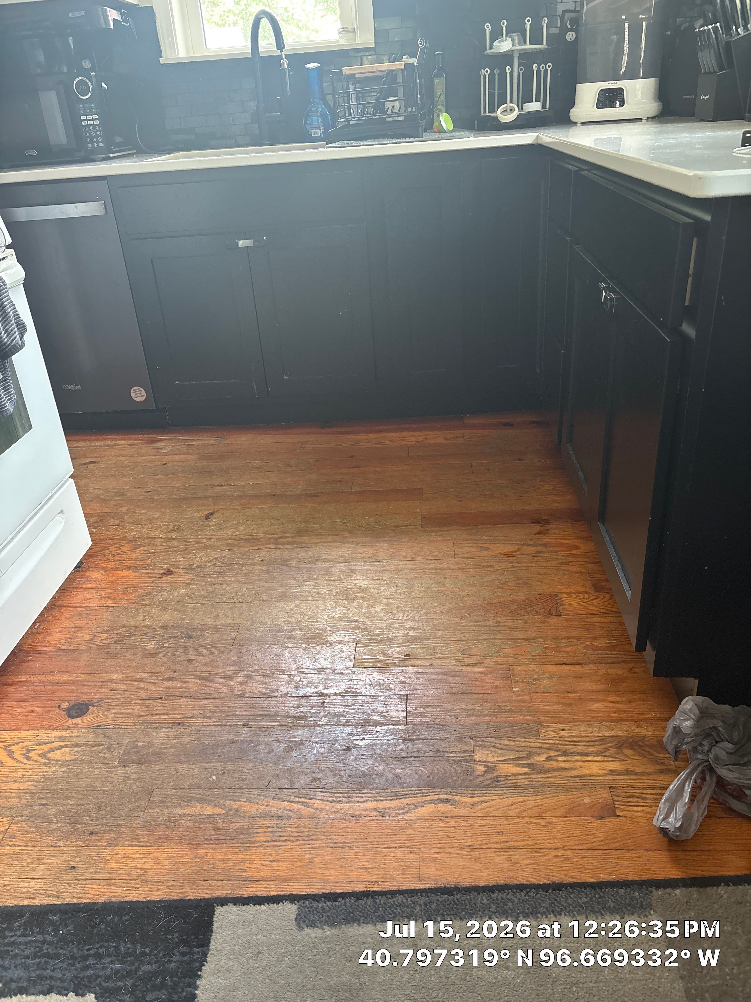 Modern Lincoln Kitchen Renovation Featuring Matte Black and White Cabinetry by CompanyCam Sales Demo