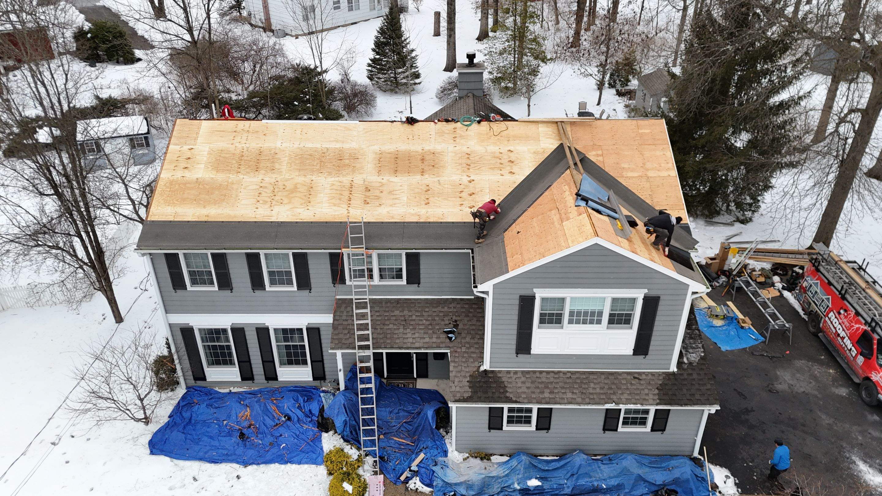 Roof Project in Florham Park, NJ. by All State Home Improvement Inc.