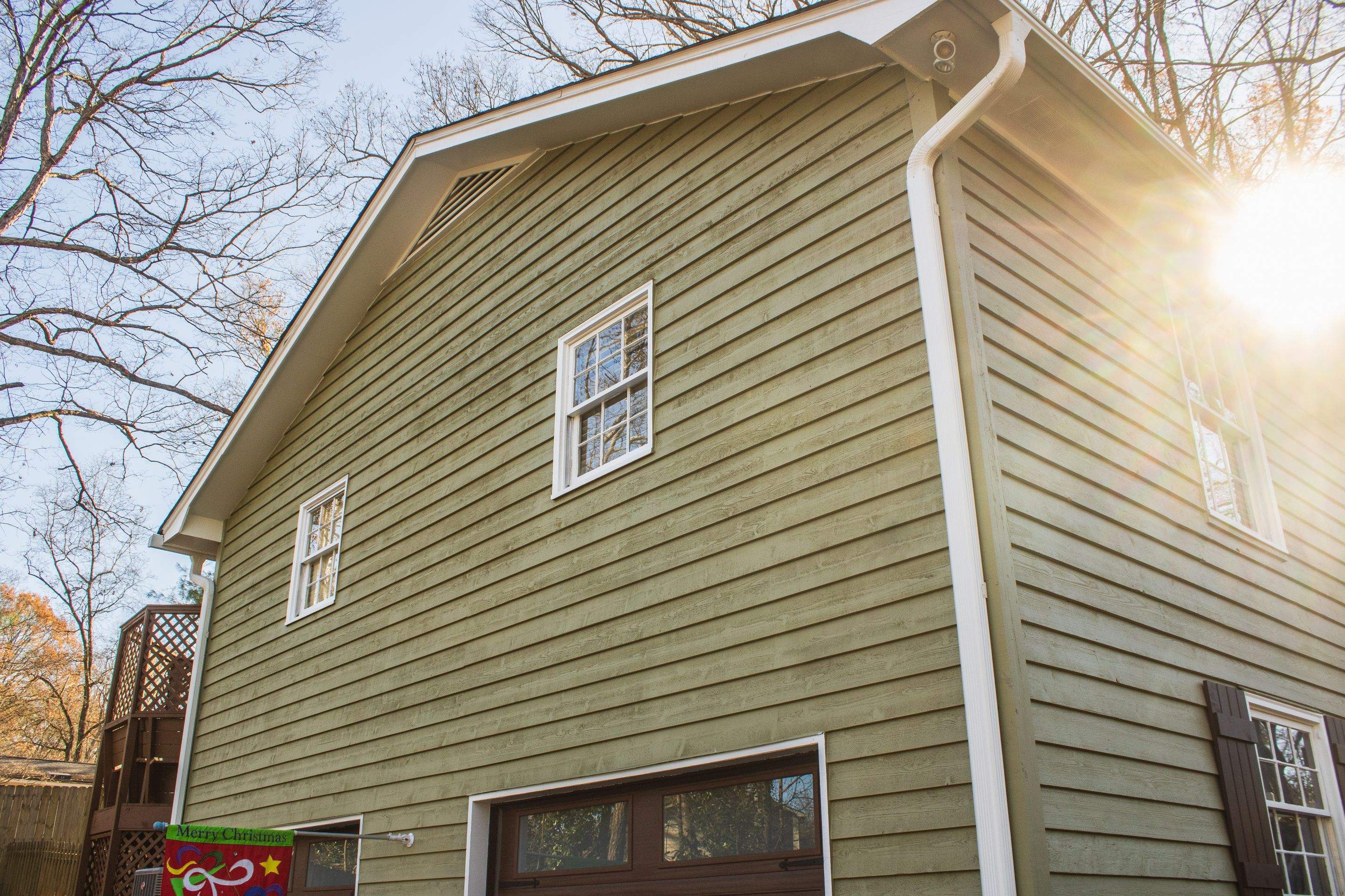 Exterior Painting using Sherwin Williams WoodScapes  by Nelson Exteriors 