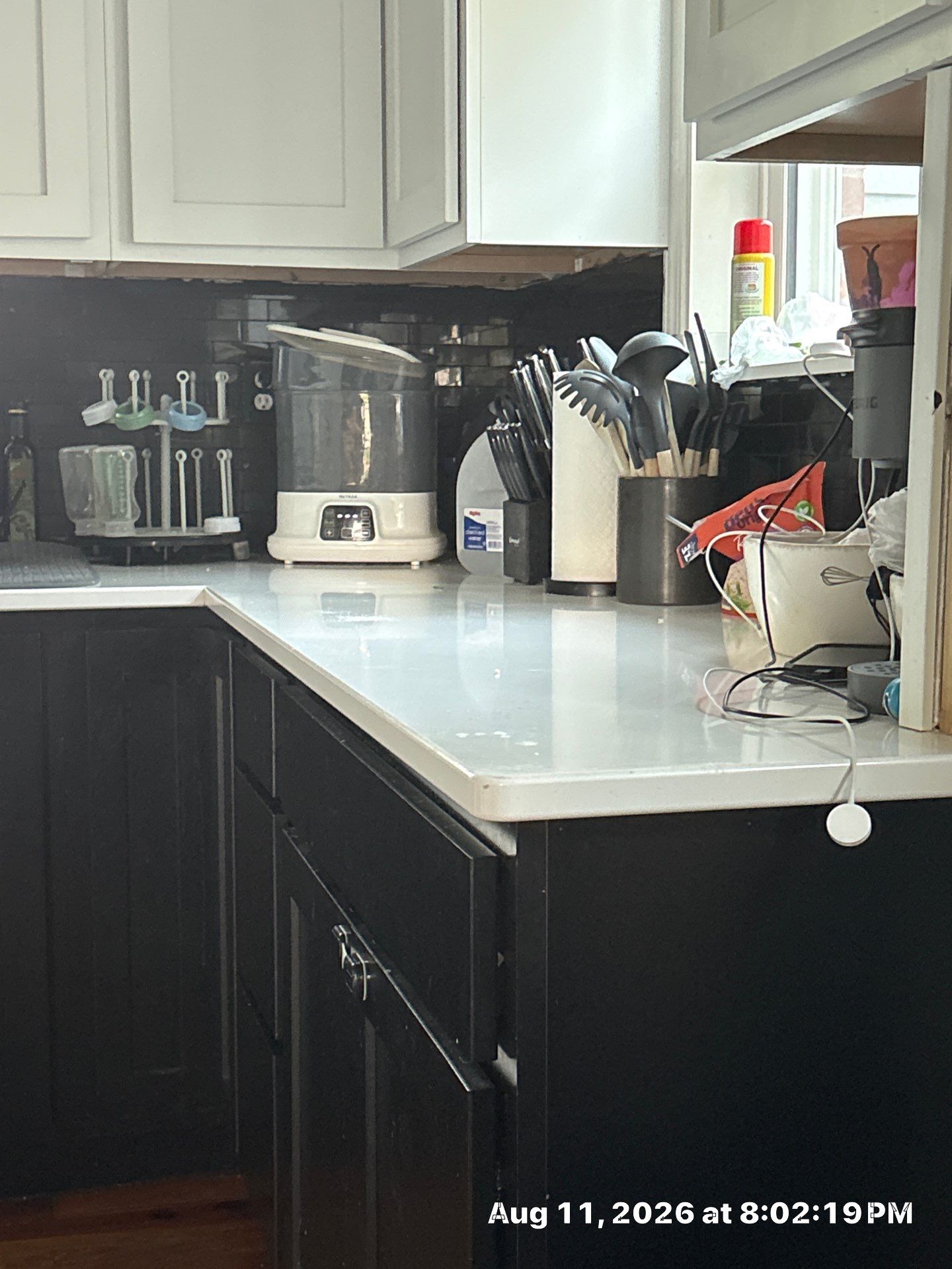 Two-Tone Kitchen Remodel with Black Subway Tile in Lincoln by CompanyCam Sales Demo