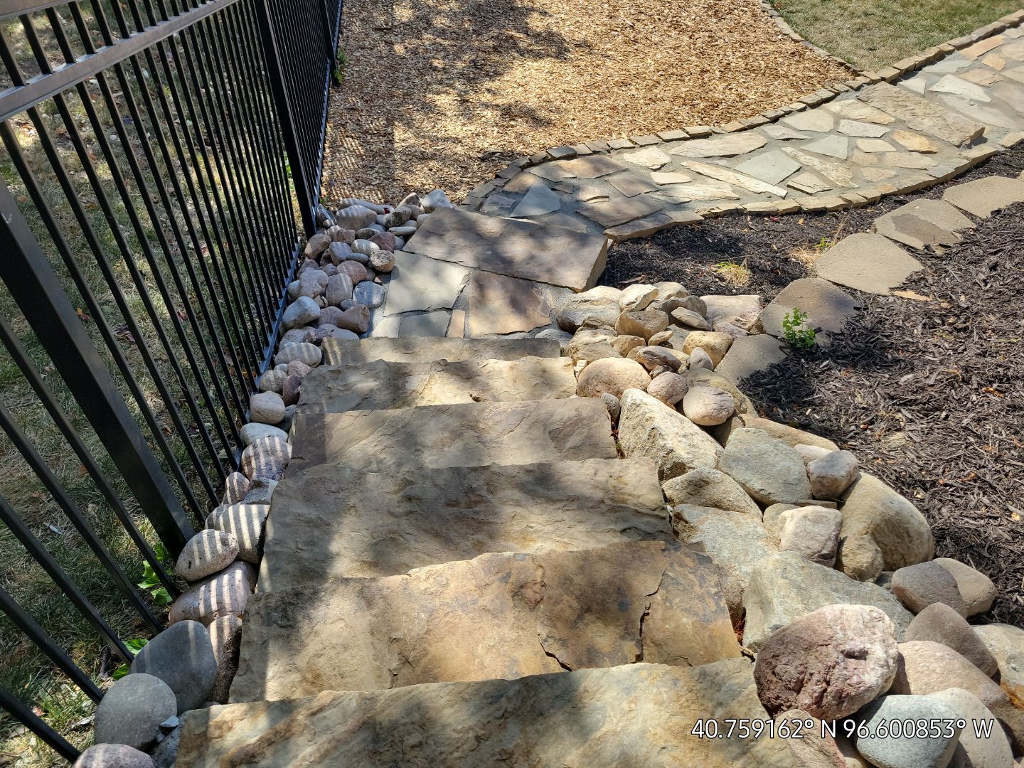 Updated Stone Stepper Path by New Horizon Landscapes