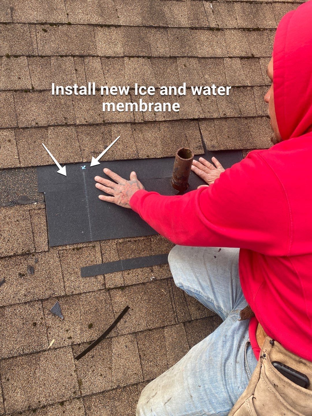 Install new life time vent collars and roof repair  by Alpha Design Services