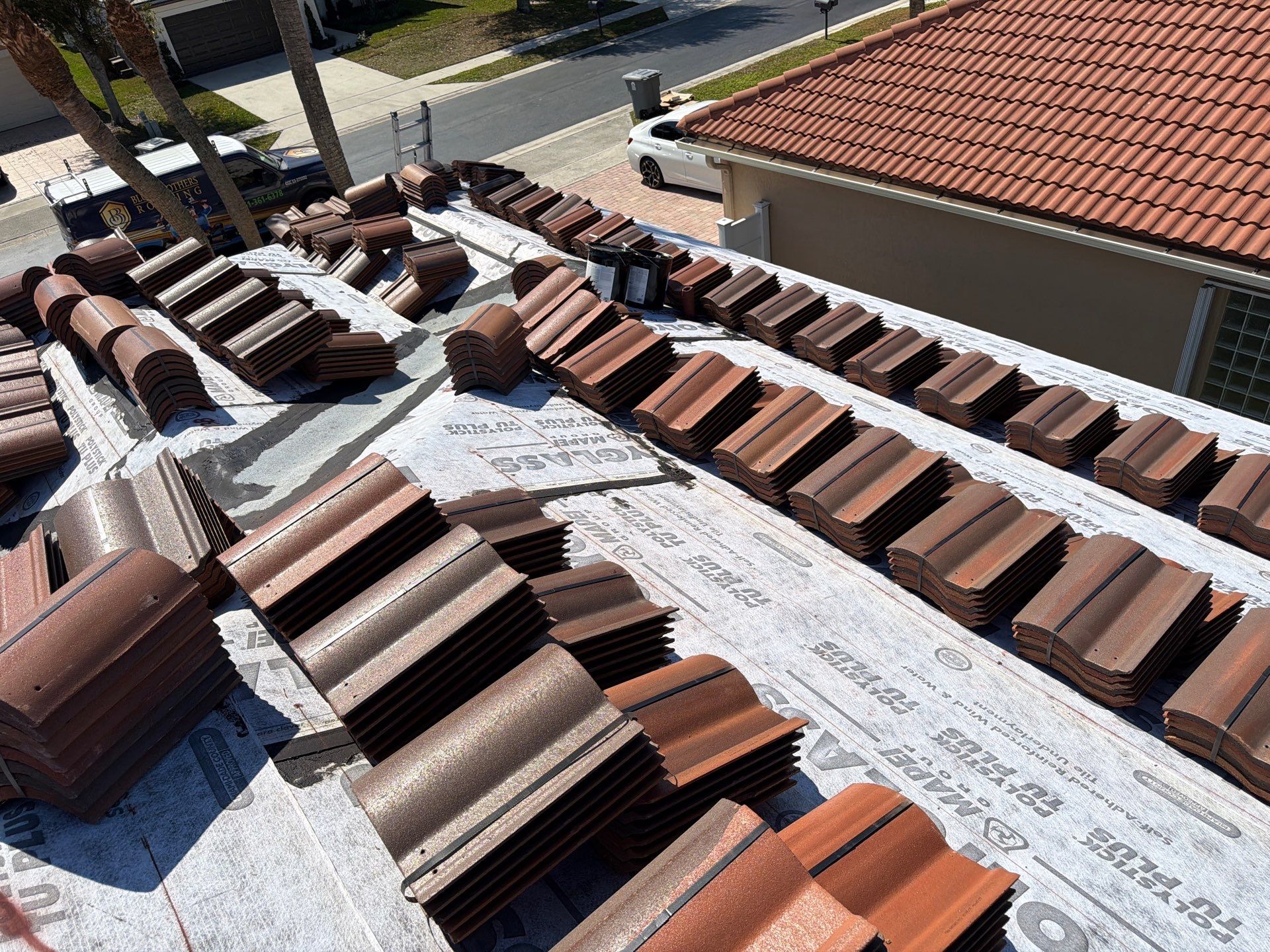 Residential Roofing Installation using Crown by BLUES BROTHERS CONSTRUCTION CORP