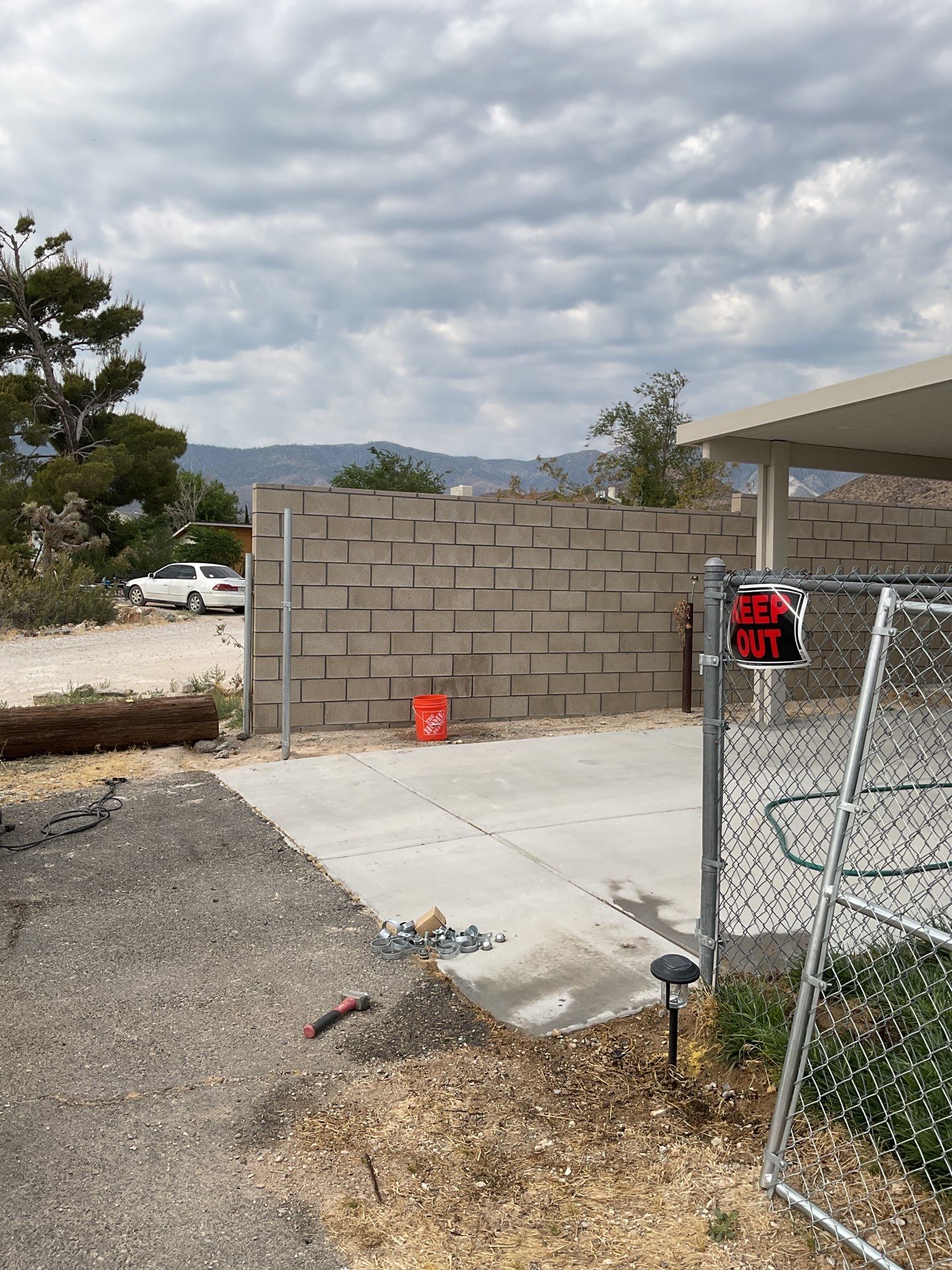 Gate installation using chain link by Fence Guys Inc. 