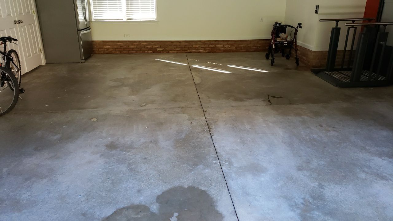 Driveway Clean using cleaner by G&H Home Tech Pros LLC