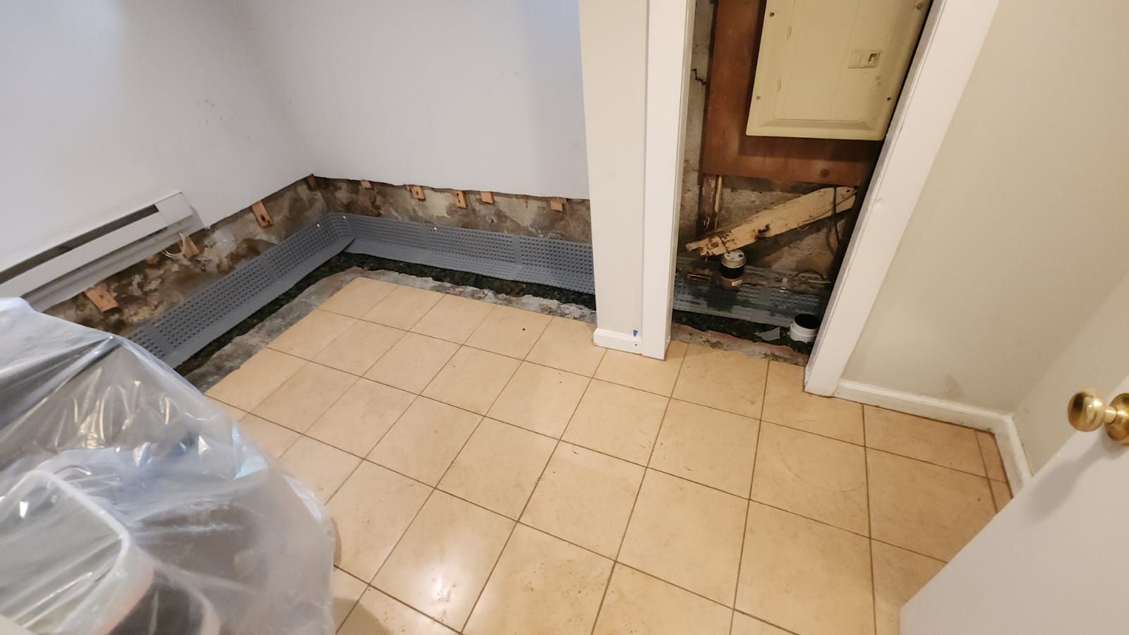 Interior French Drain Newton NJ by Pure Service Pro, LLC 