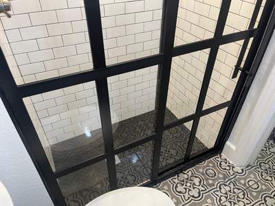 Batrhoom remodel using Custom Cabinets