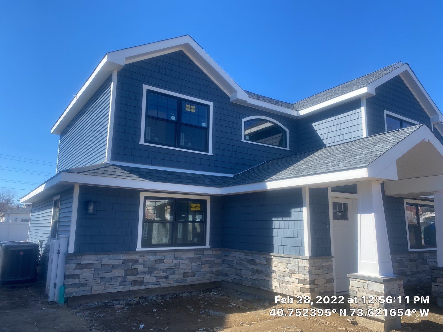 Full House Installation 5" white seamless gutters 2x3 leaders by Above All Gutters