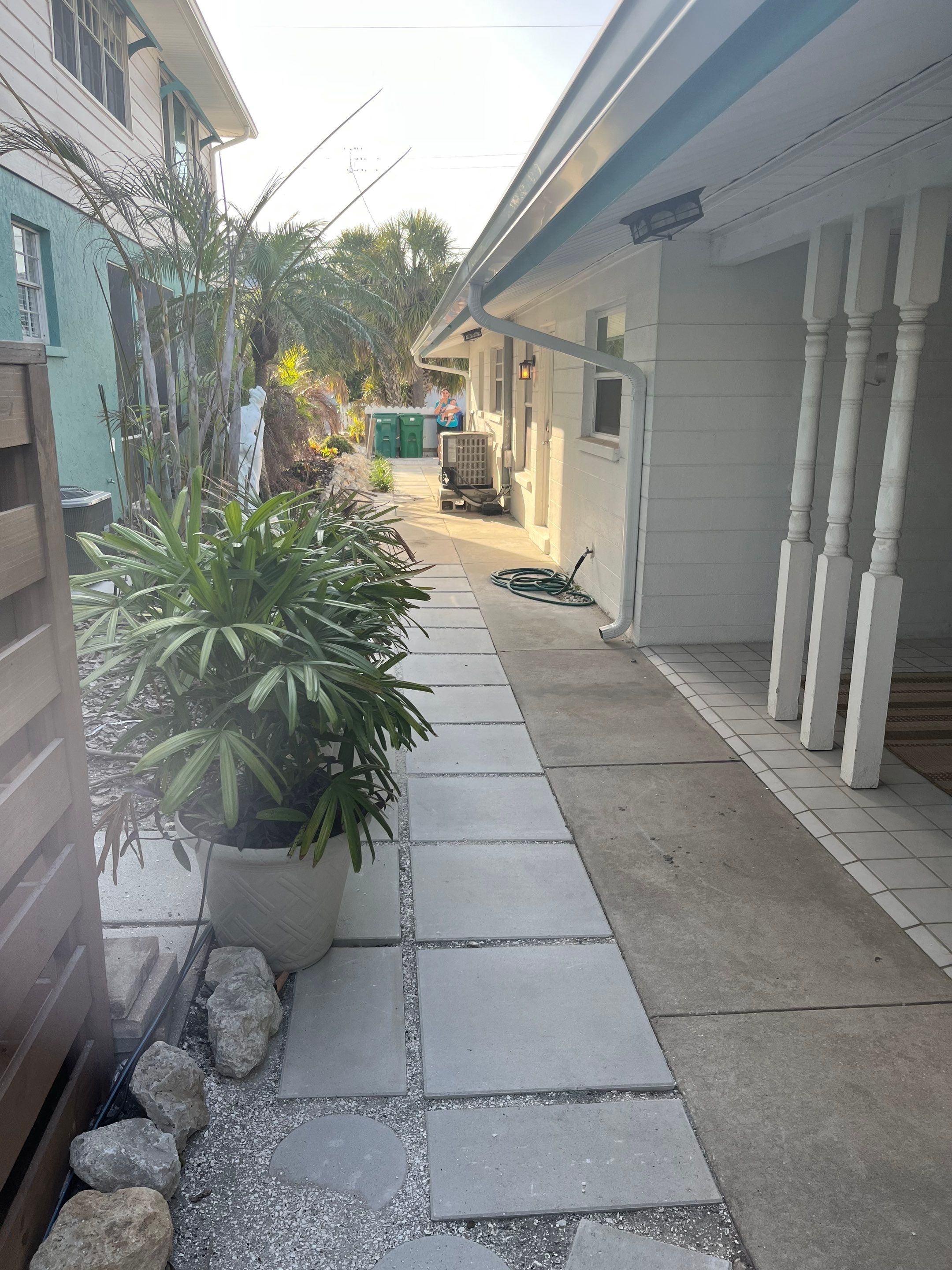 Splash Guard Gutter System and 7-inch Installation in Anna Maria FL by Gutter Professors