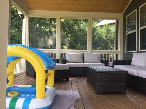 Elevated Screened-In Porch and Deck Installation in Canton by Swift Home Renovations