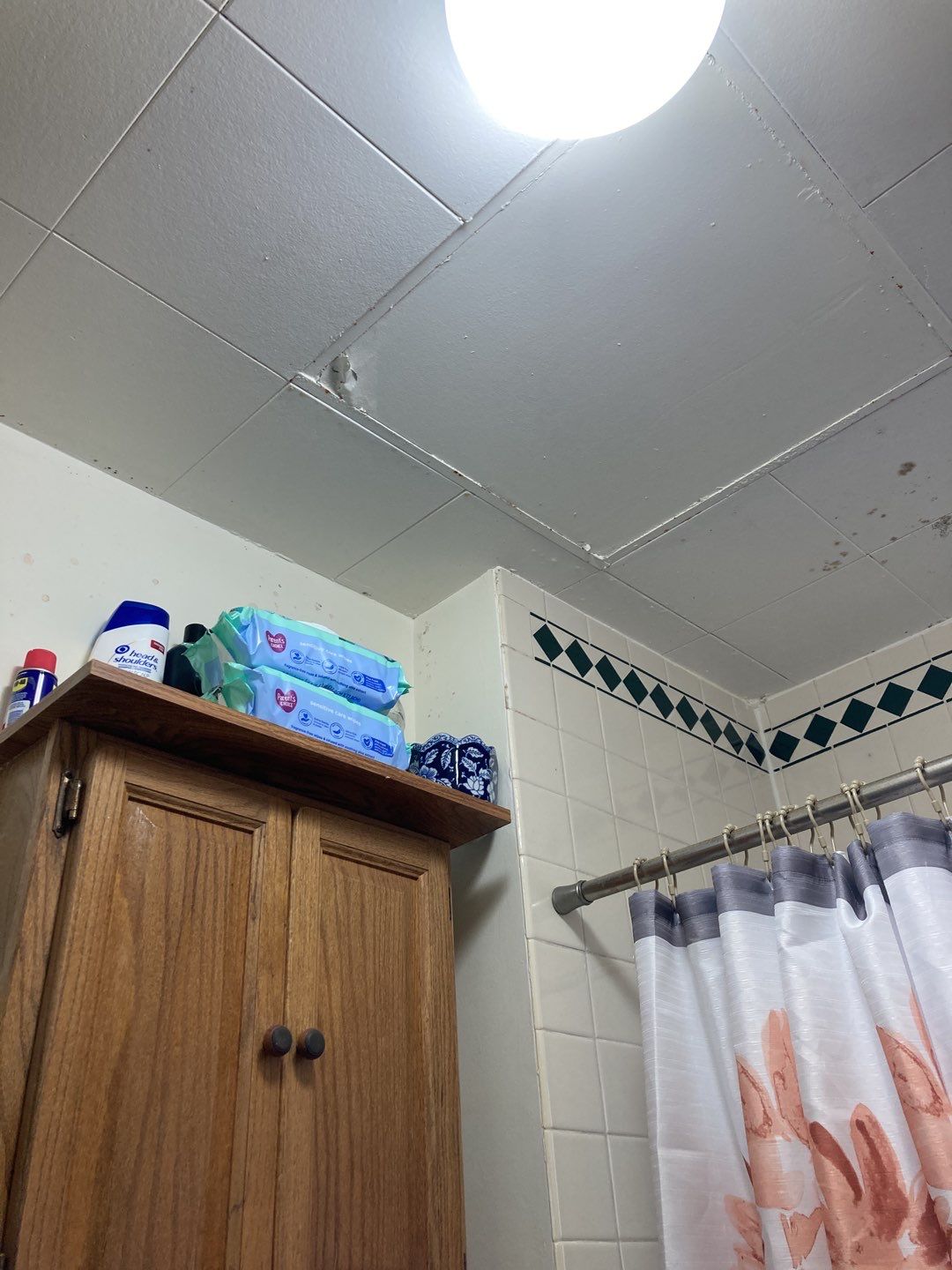 Water Damage in Bathroom by Accountable Home Services