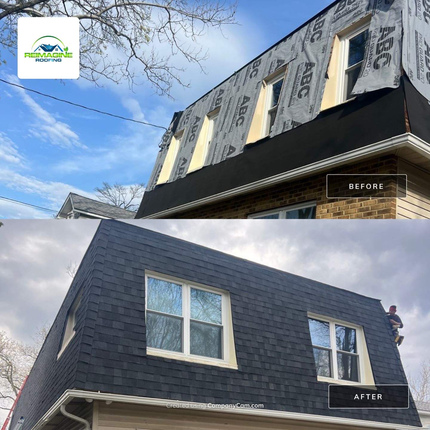 Moire Black Shingles by Reimagine Roofing