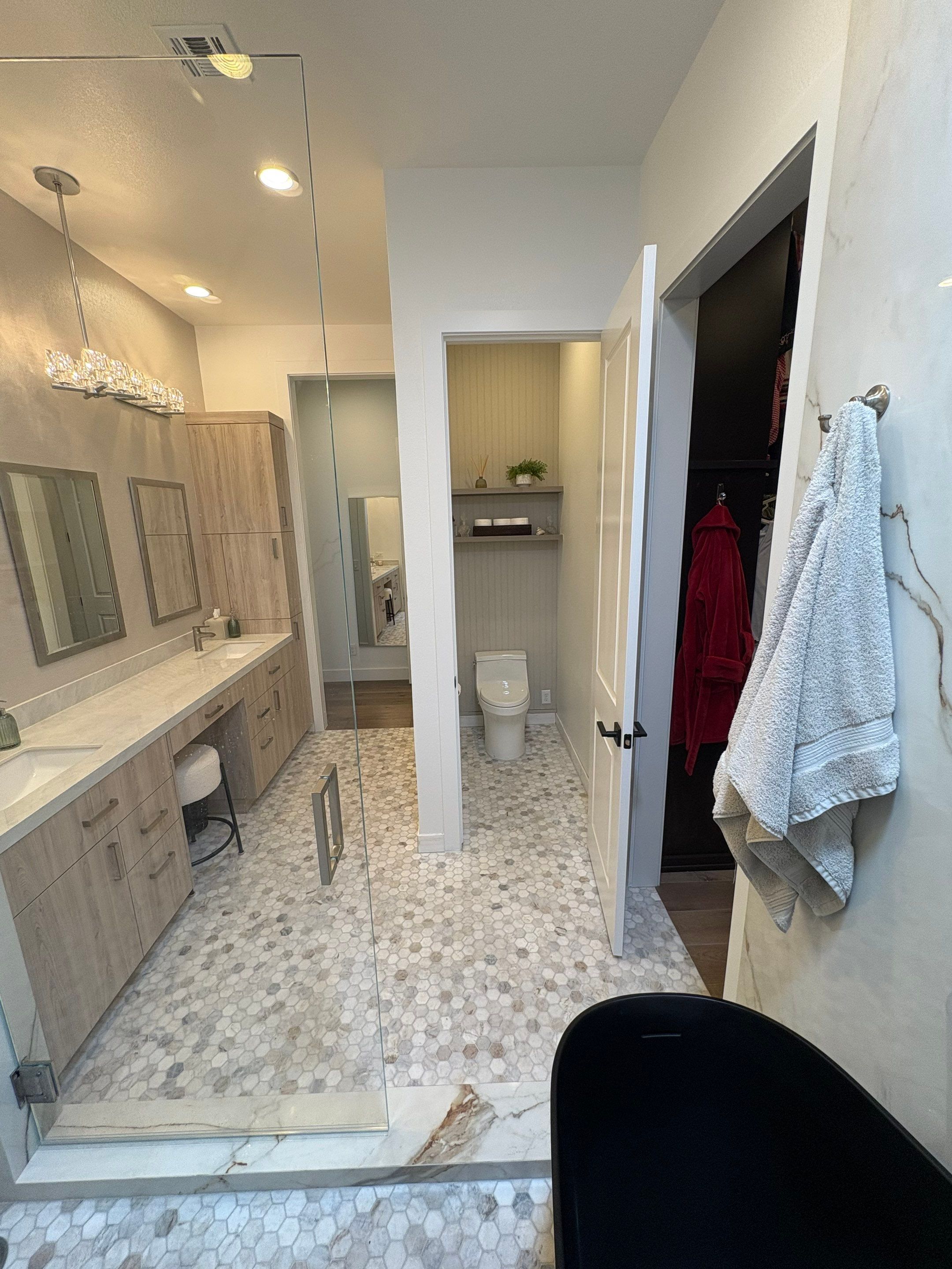 Master bath remodel by Level Builders