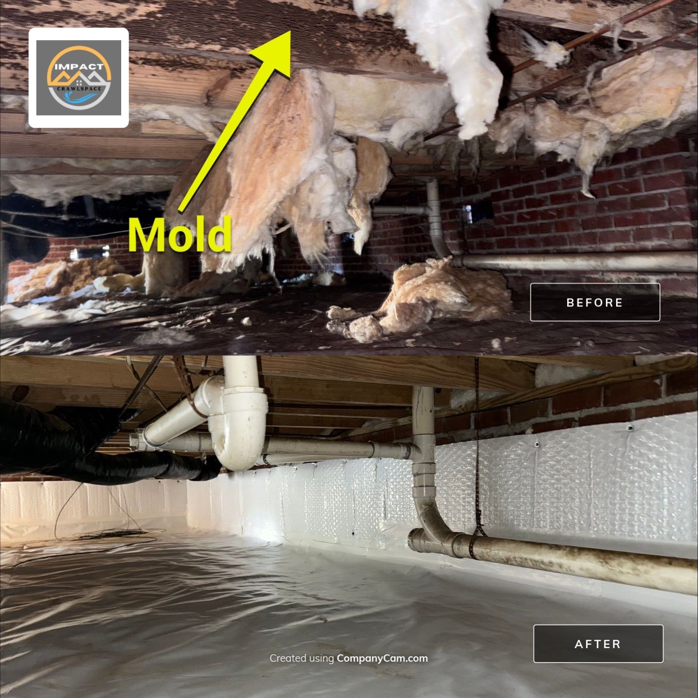 Structural Repairs inludiing sub-floor removal, new floor joists installed, girder replacmeent and dropped girder installed. by Impact Crawlspace