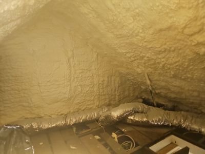 Attic Insulation using Open Cell Spray Foam