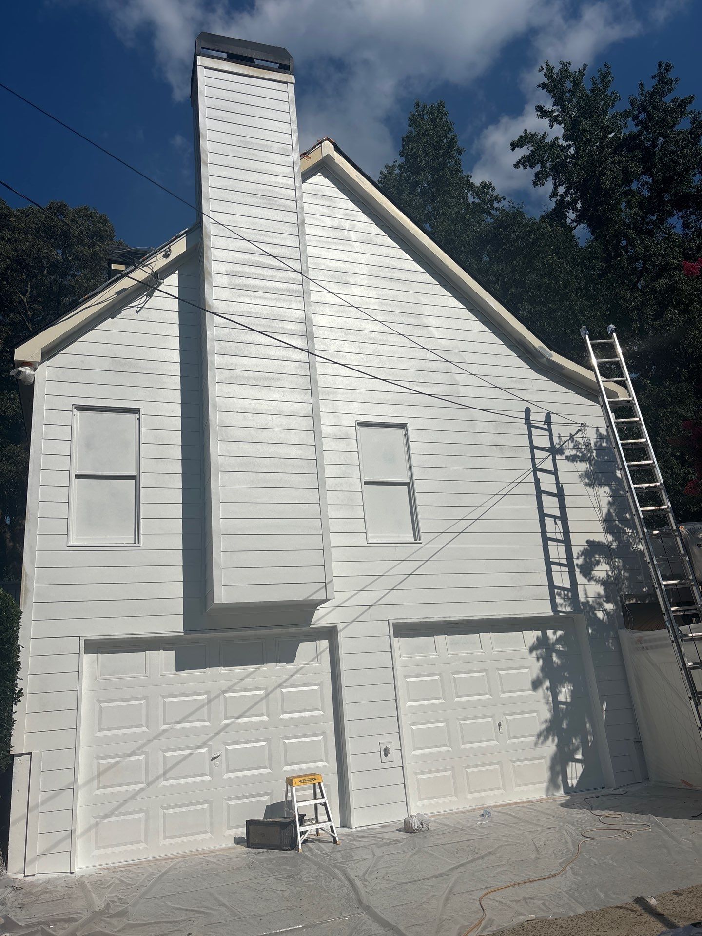 James Hardie Siding Install, Rotten Wood and Gutter Replacement and Exterior Painting by Nelson Exteriors 