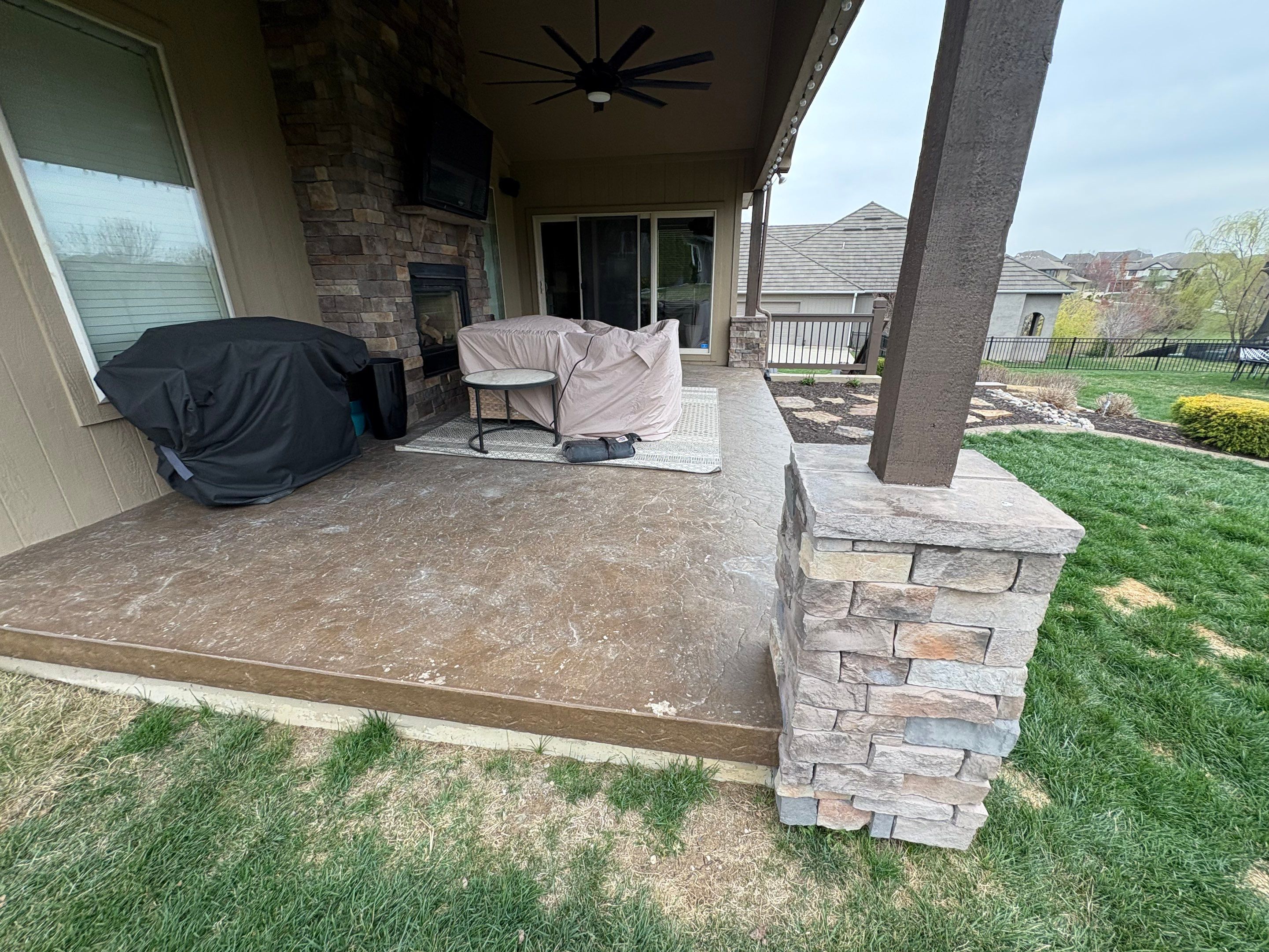 Stamped Concrete Resurface - Lee's Summit, MO by Big Red Decorative Concrete, LLC