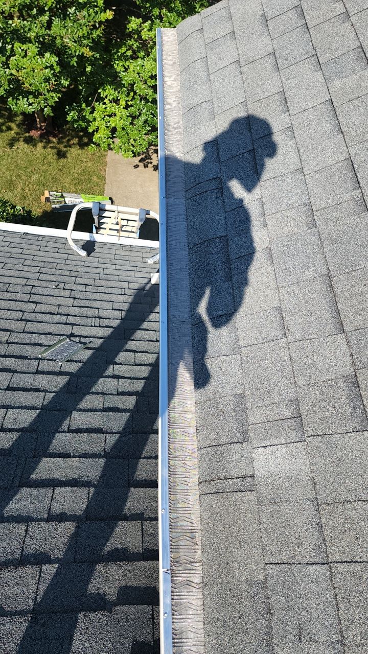 Gutter Guard Instalation using Leaf Blaster Pro by Power Wash Masters LLC