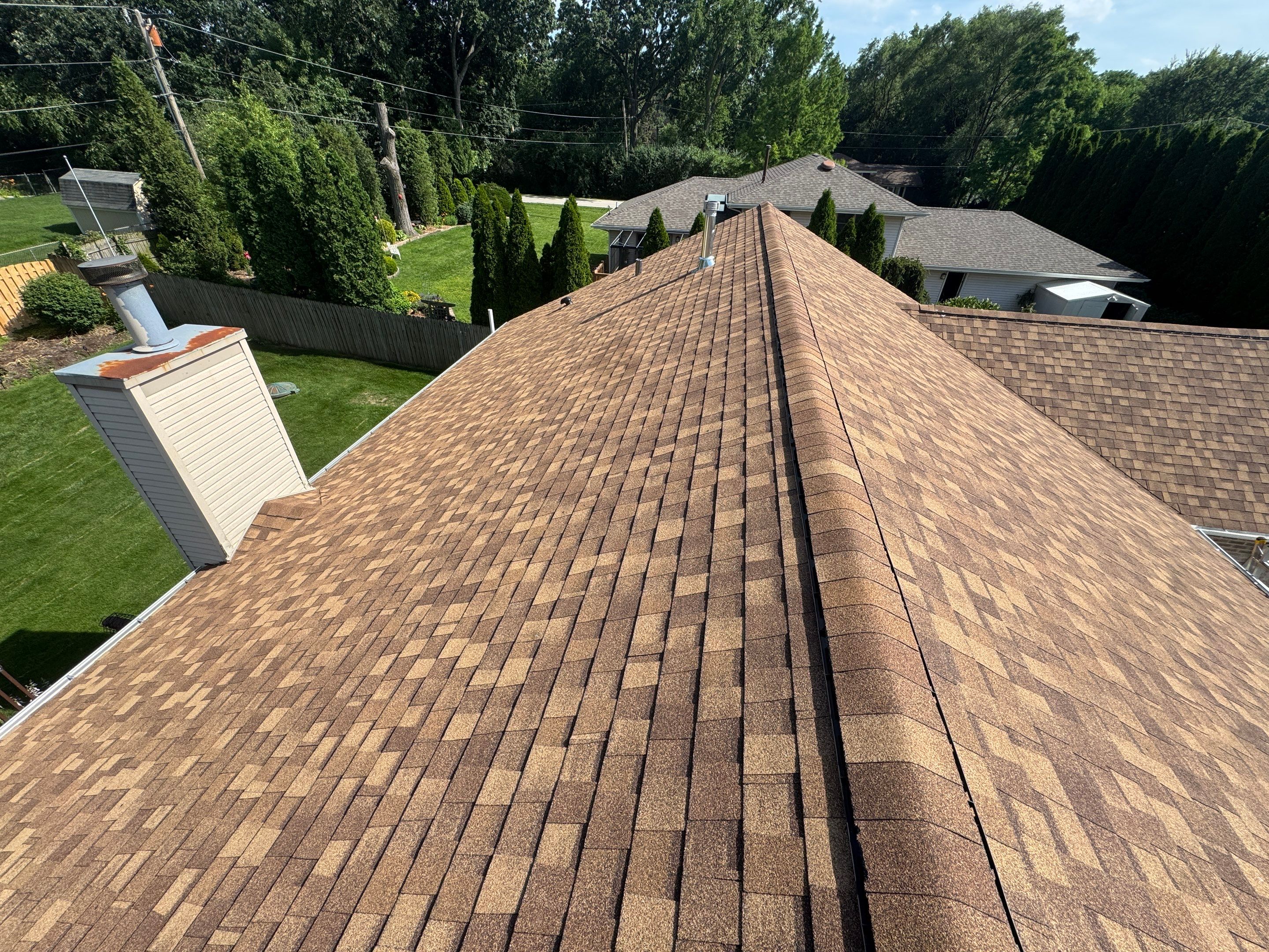 Architectural Asphalt Shingle Roof Replacement in West Chicago, Illinois by Pro Home Services Inc