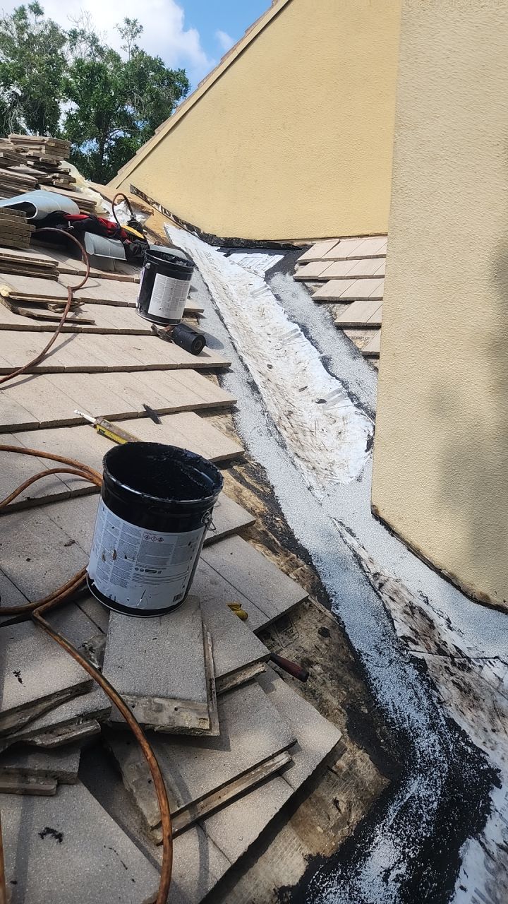 Concrete Tile Roof Repair and Decking Replacement in Boca Raton by Aastro Roofing