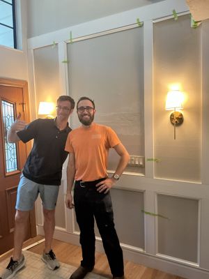 Installation of new foyer lights and switches