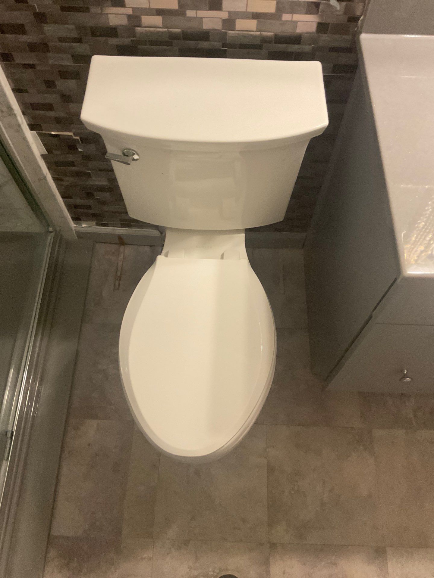 Phase II: Santorini White & Concrete Onyx by Rome Bath Remodeling