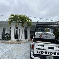 .032 Aluminum 1.5" Mechanical Seam Regal White  by Total Roofing System The Metal Roof Experts