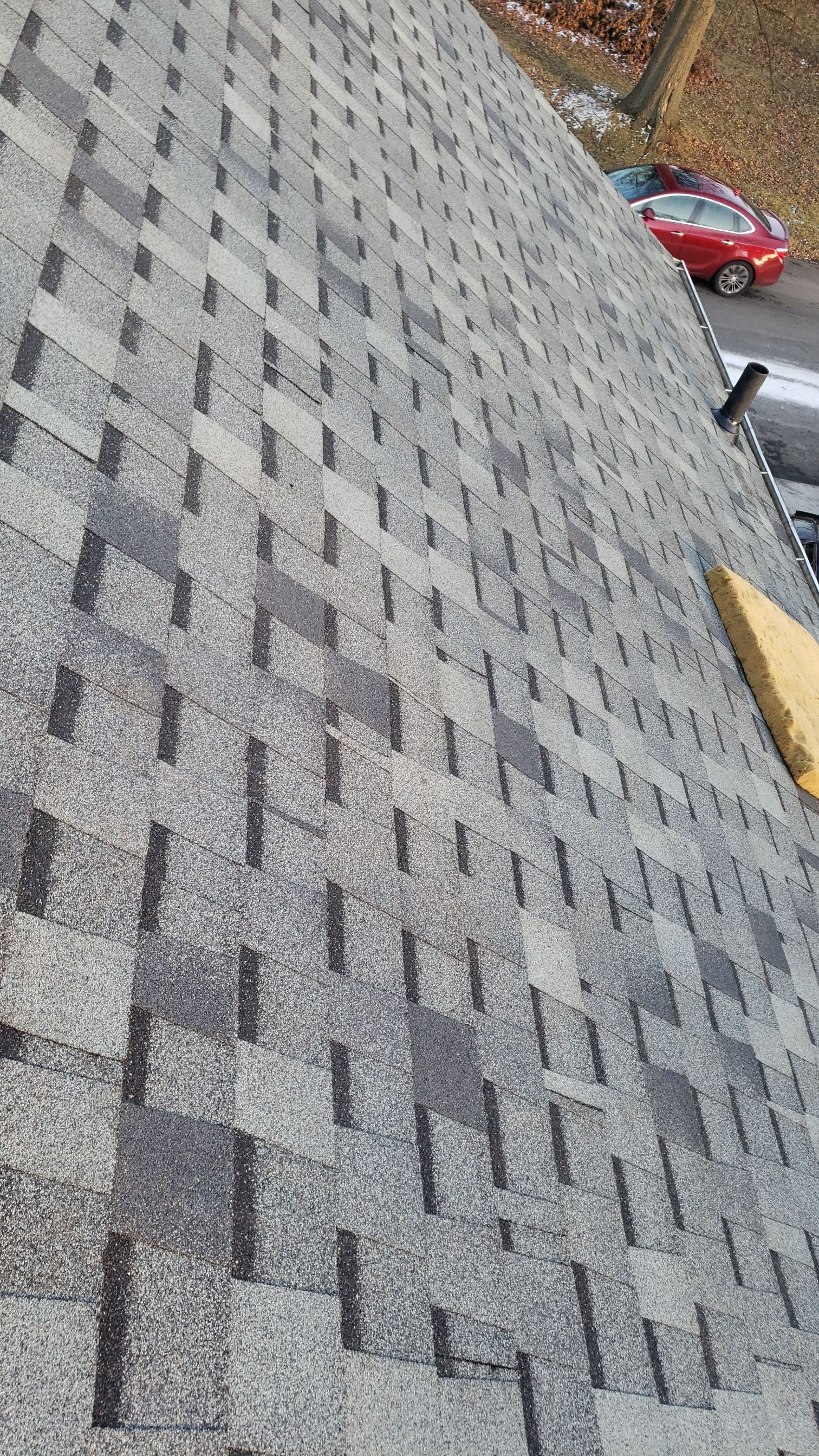 ATLAS PINNACLE COLOR: SCOTCHGARD HEARTHSTONE DRIP EDGE: WHITE by Eagle Eye Roofing