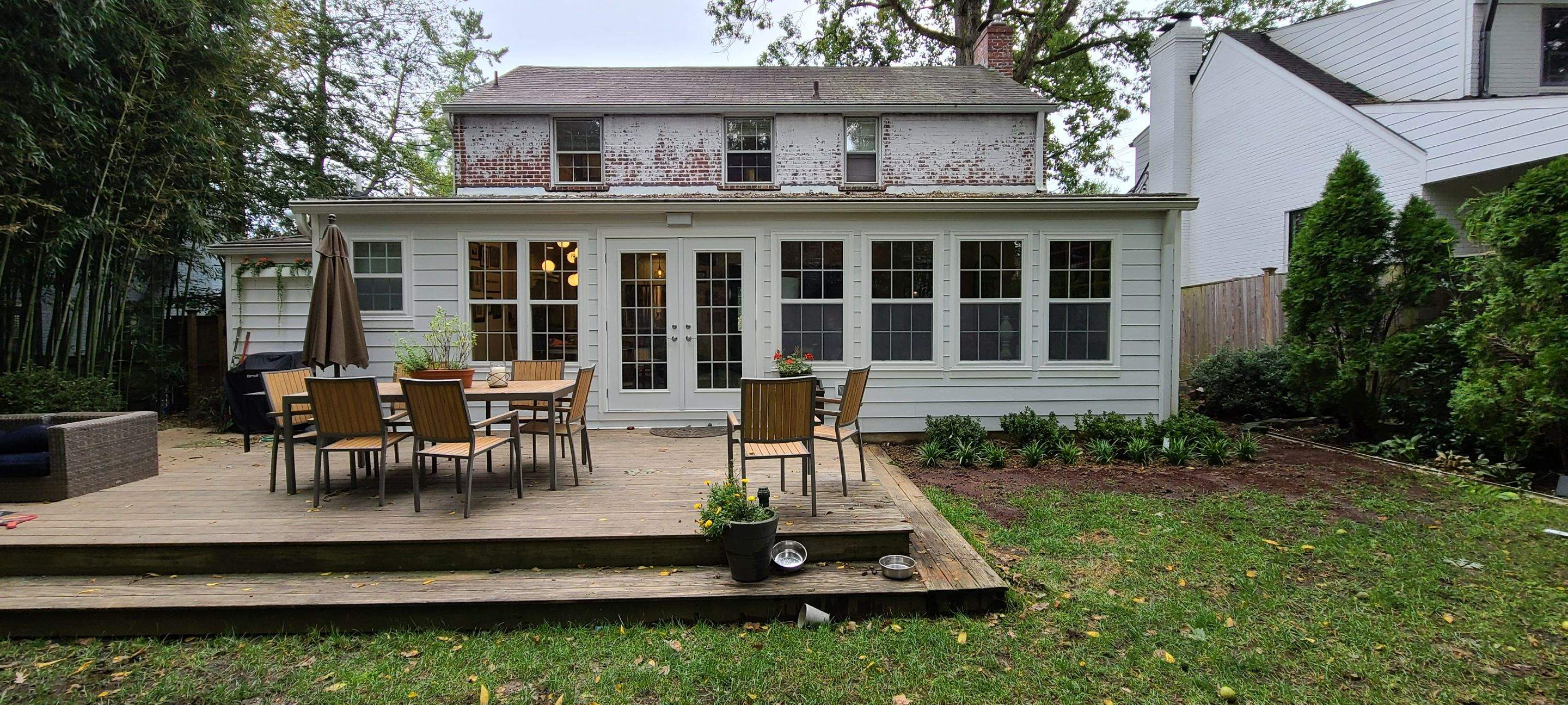 James Hardie porch siding install with custom PVC Trim by Window Depot of Annapolis