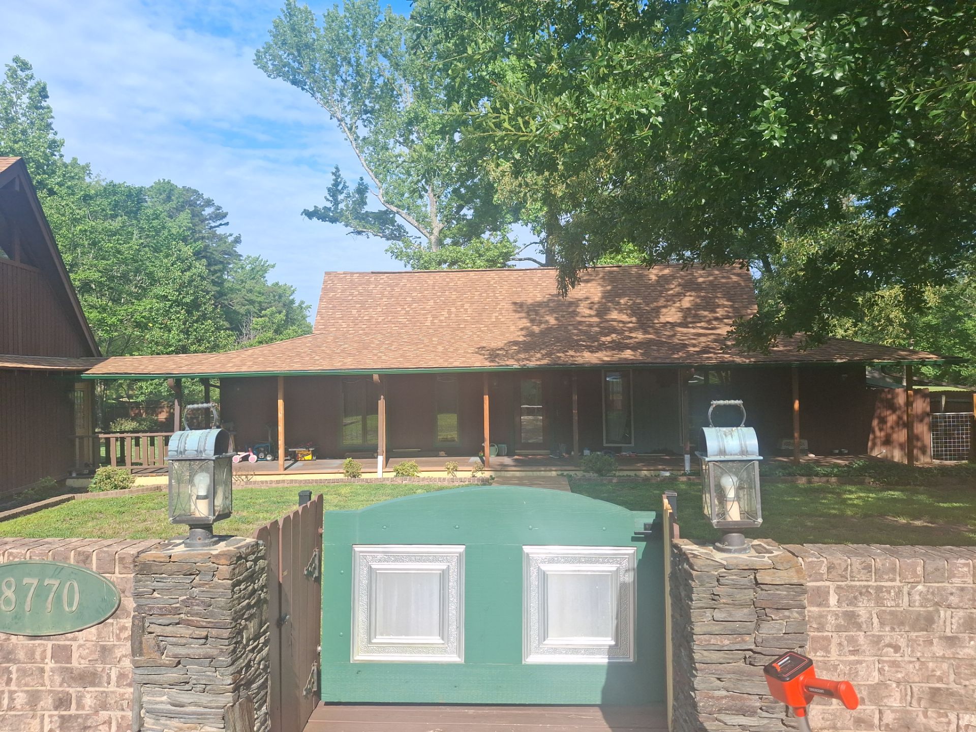 Careful Stain Work & Fresh Color on Unique Property Tyler, TX by Quality Coats Painting