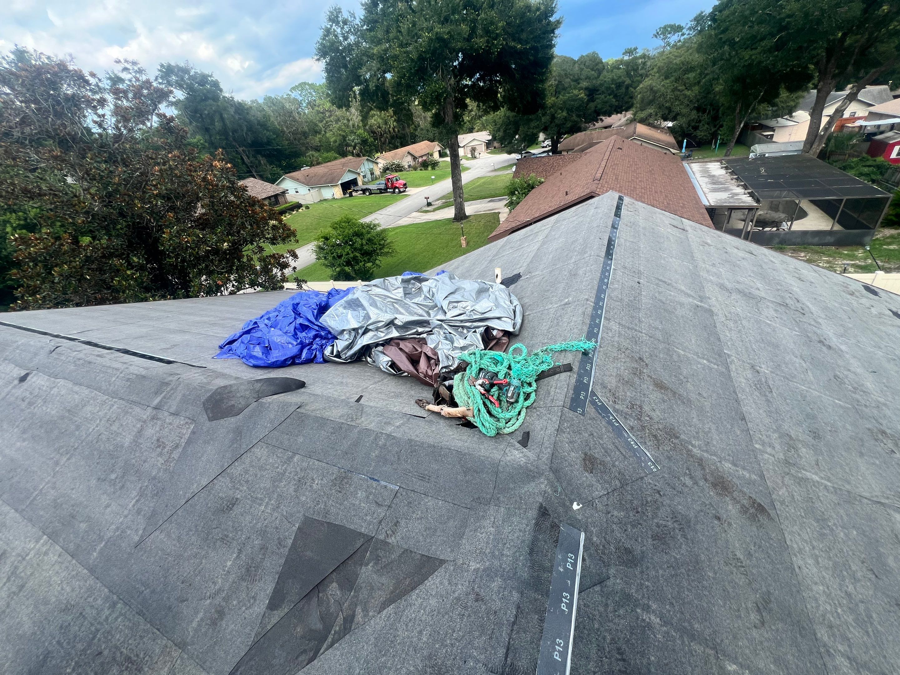 Architectural Shingle Roof Replacement and Attic Inspection in Orange City by Pinnacle Roofing Group