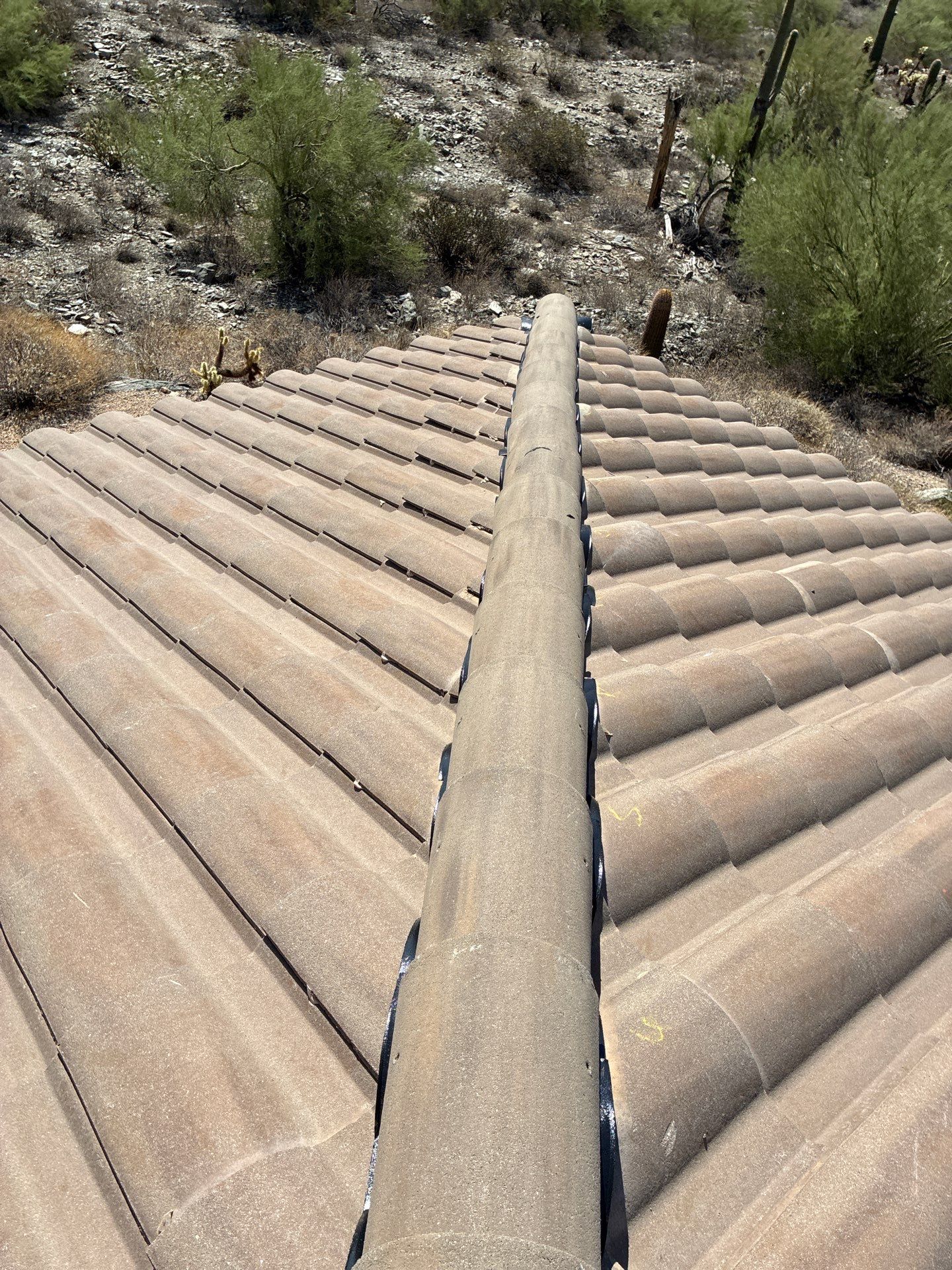 Residential Roof Install using Concrete Tiles in Scottsdale, Arizona by Weather-Tite Roofing